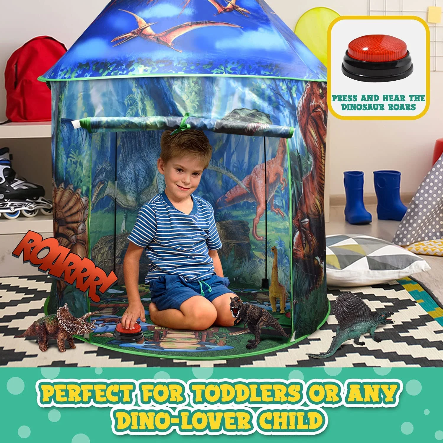 Premium Dinosaur Pop-Up Kids’ Tent