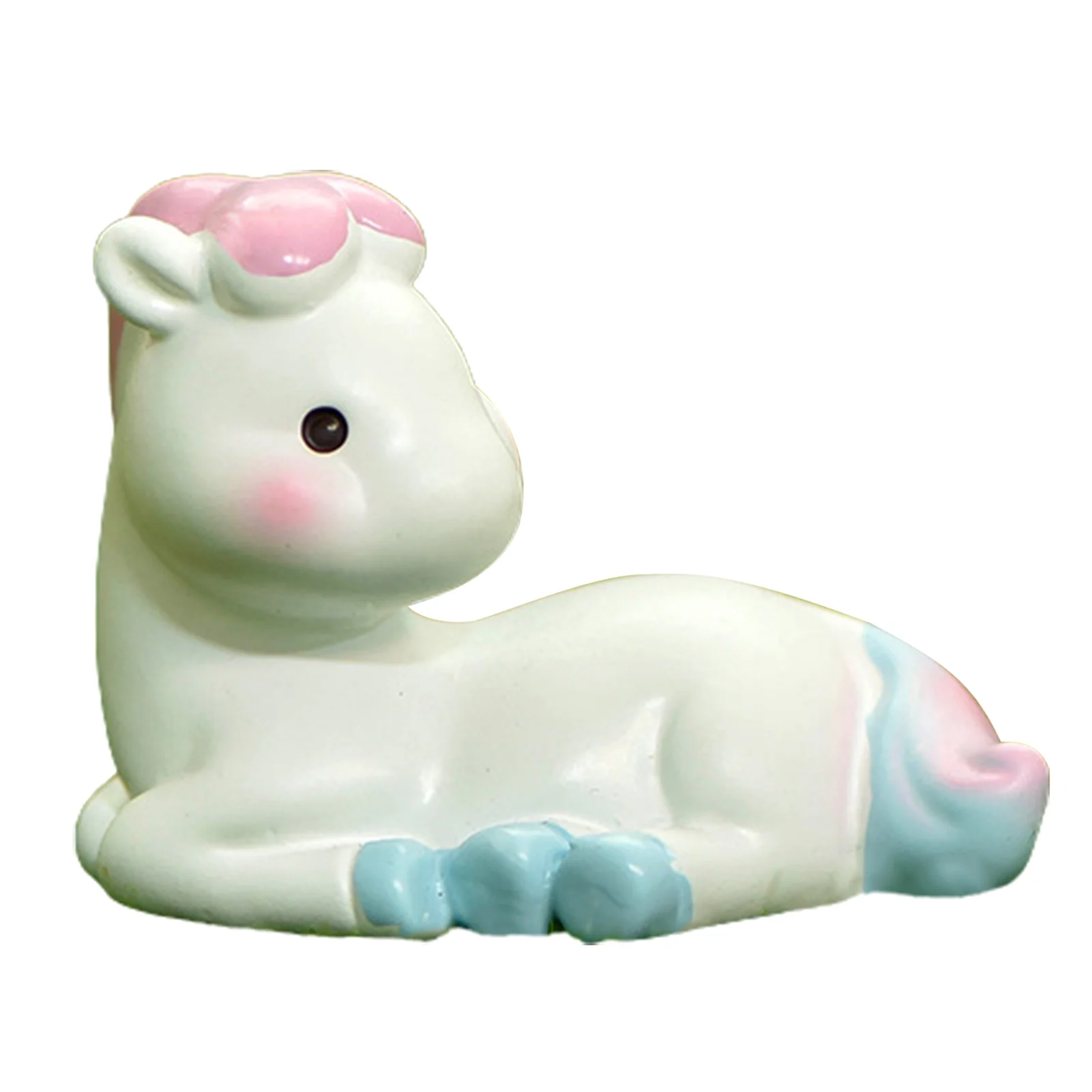 GROFRY Vivid Handmade Resin Adorable Animal Shape Miniature Statue Decor Beautiful Miniature Statue Model for Home