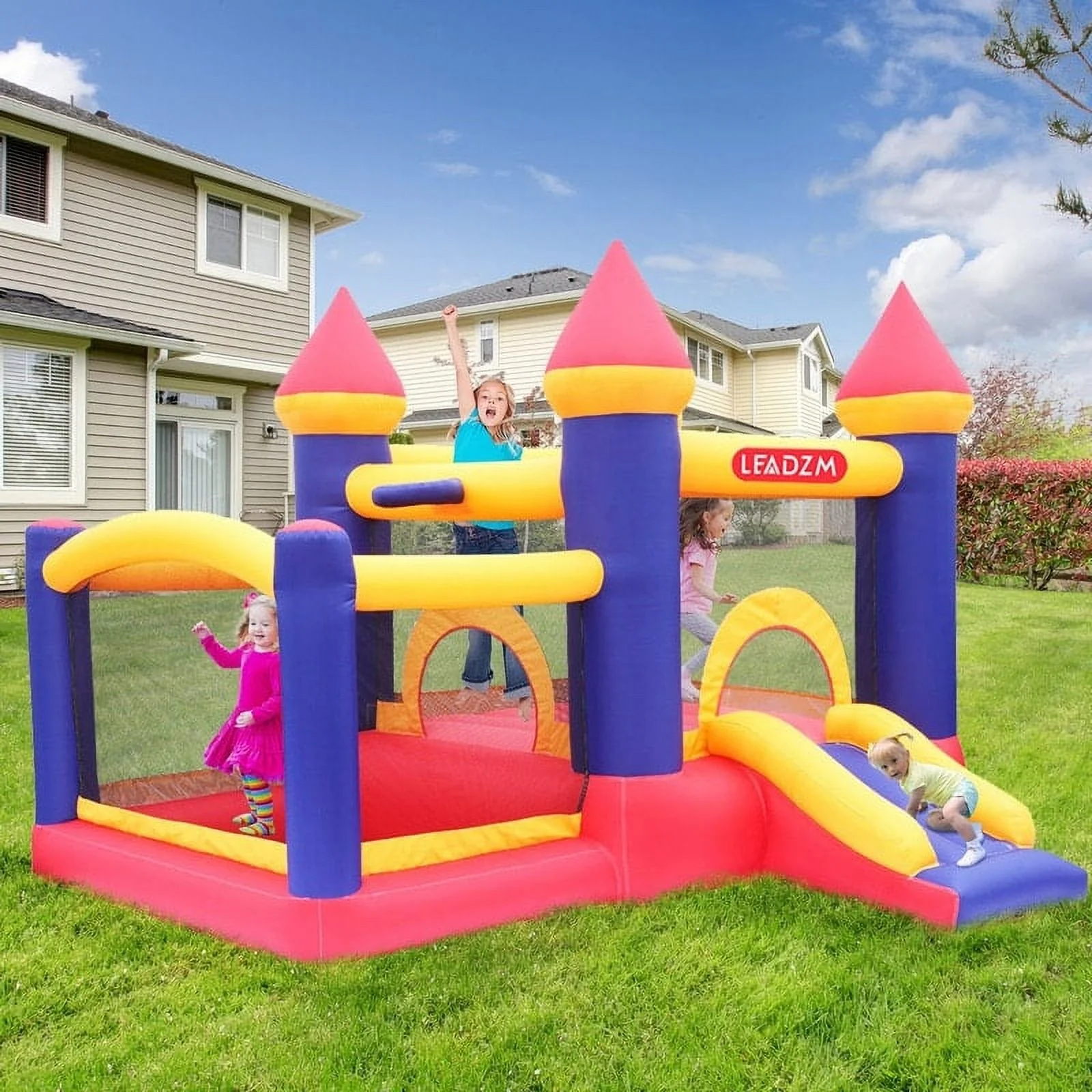 Inflatable Bounce House Slide with Blower