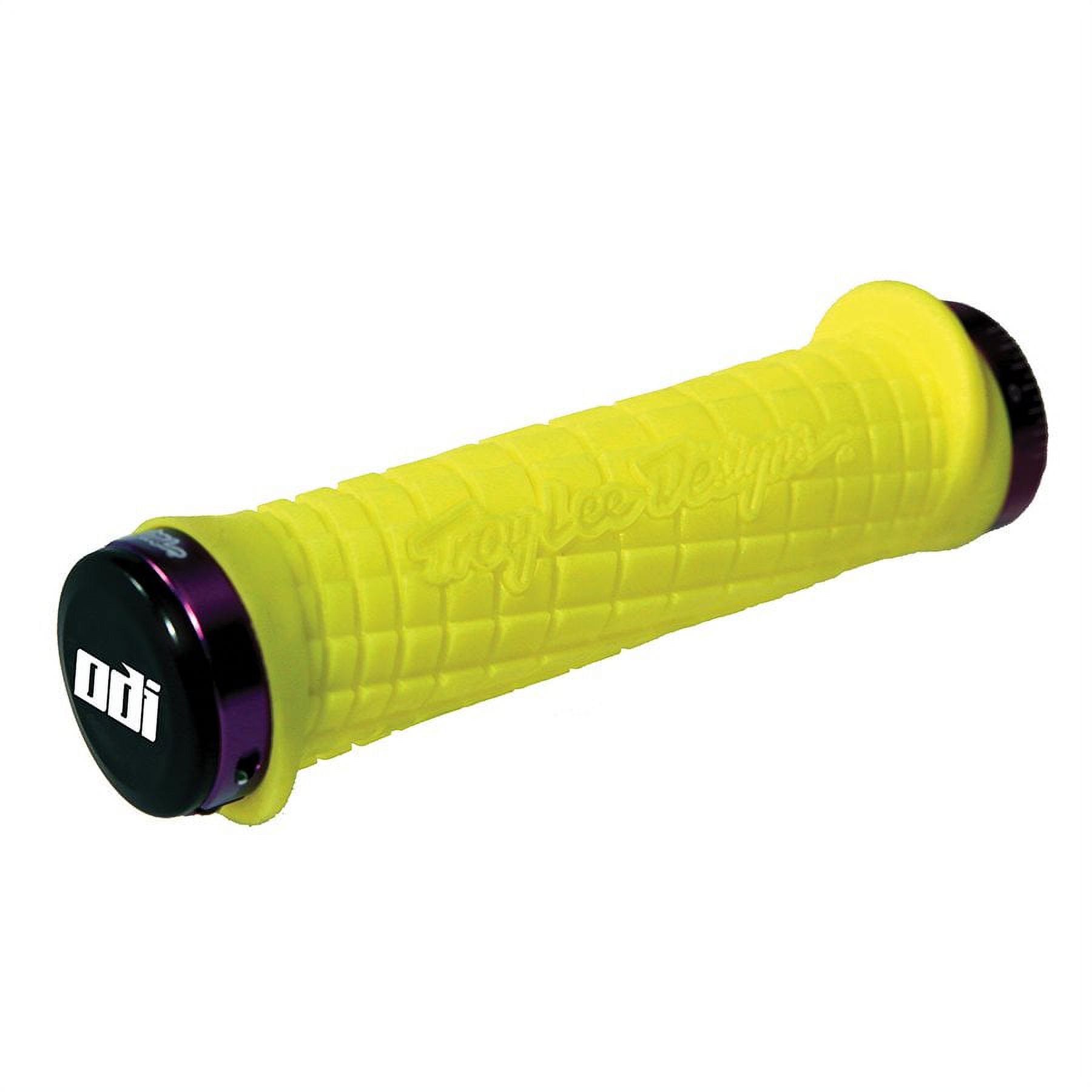 ODI Troy Lee Designs Lock-On Mountain Grips Neon Yellow with Clamps