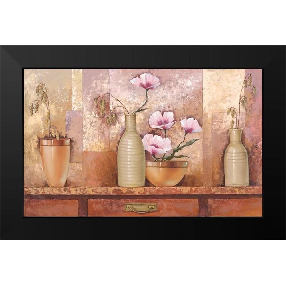 Babichev 14x10 Black Modern Framed Museum Art Print Titled - COMP COTTAGE KITCHEN