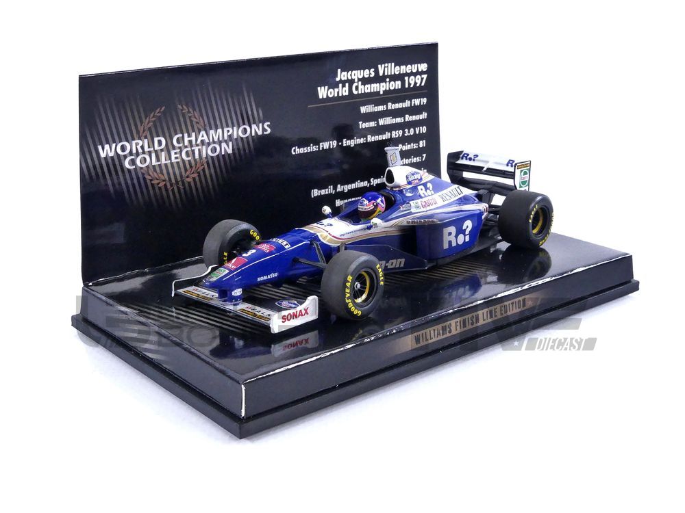 MINICHAMPS 1/43 - WILLIAMS Renault FW19 Dirty Version - World Champion 1997
