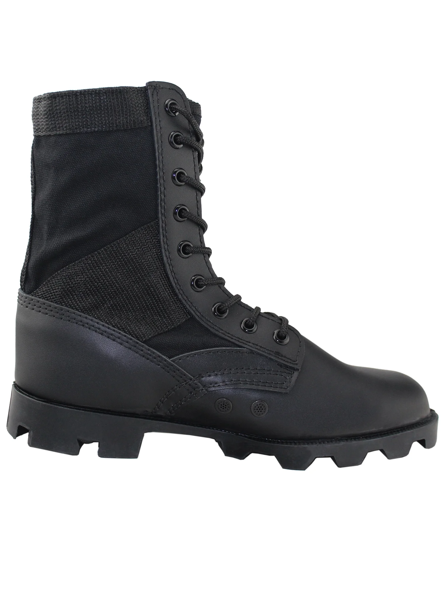 Tanleewa Men's Military Boots Black G.I Style Jungle Boot Lace up Outdoor Shoe Size 13 Adult Male