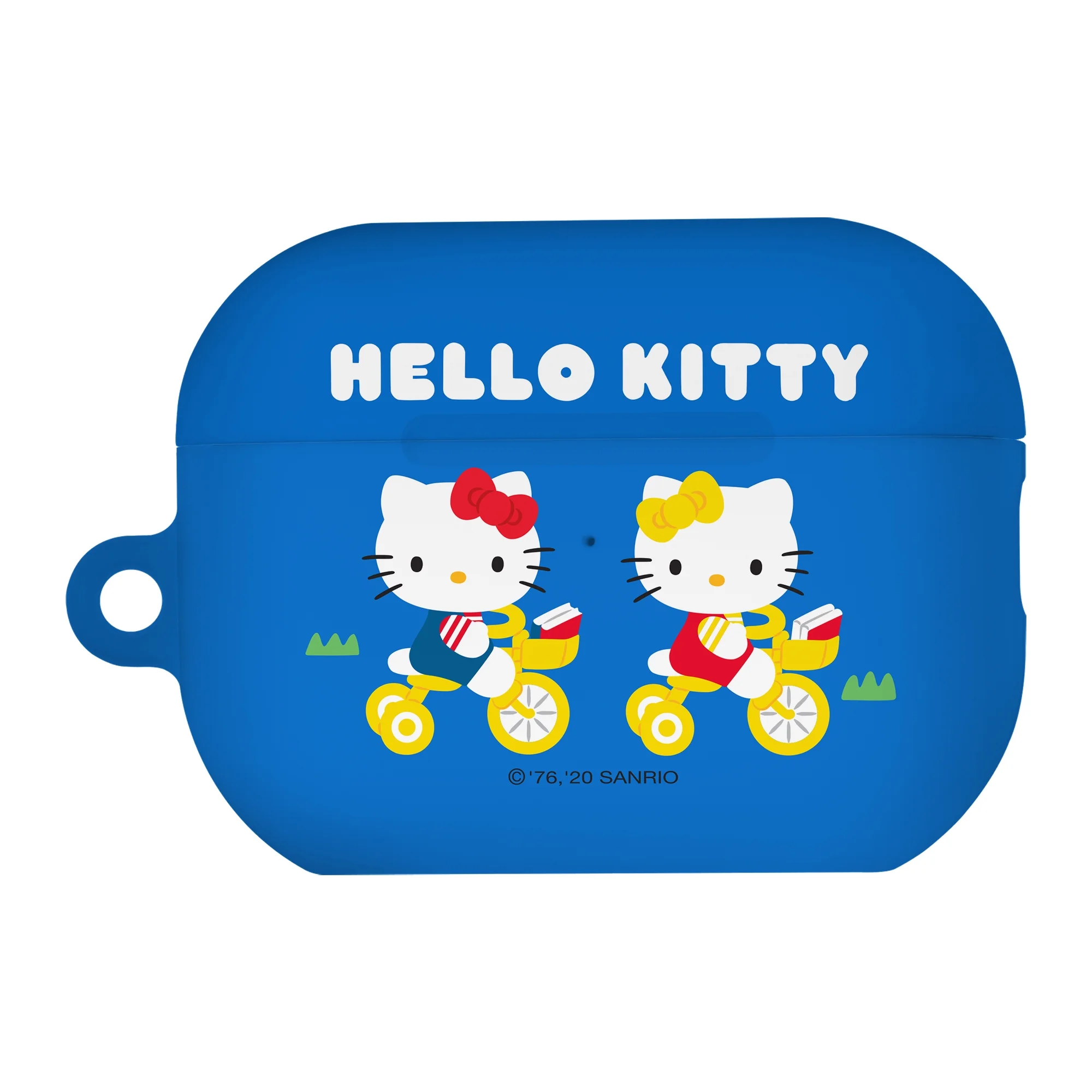 Sanrio AirPods Pro 2 Case Key Ring Keychain Holder Strap Hole Hard AirPods Pro 2nd Generation 2022 Cover - Hello Kitty Bicycle