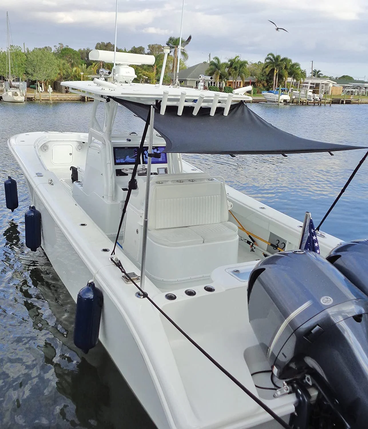 Taylor Made 12017 6 x 5 ft. T-Top Boat Shade Kit