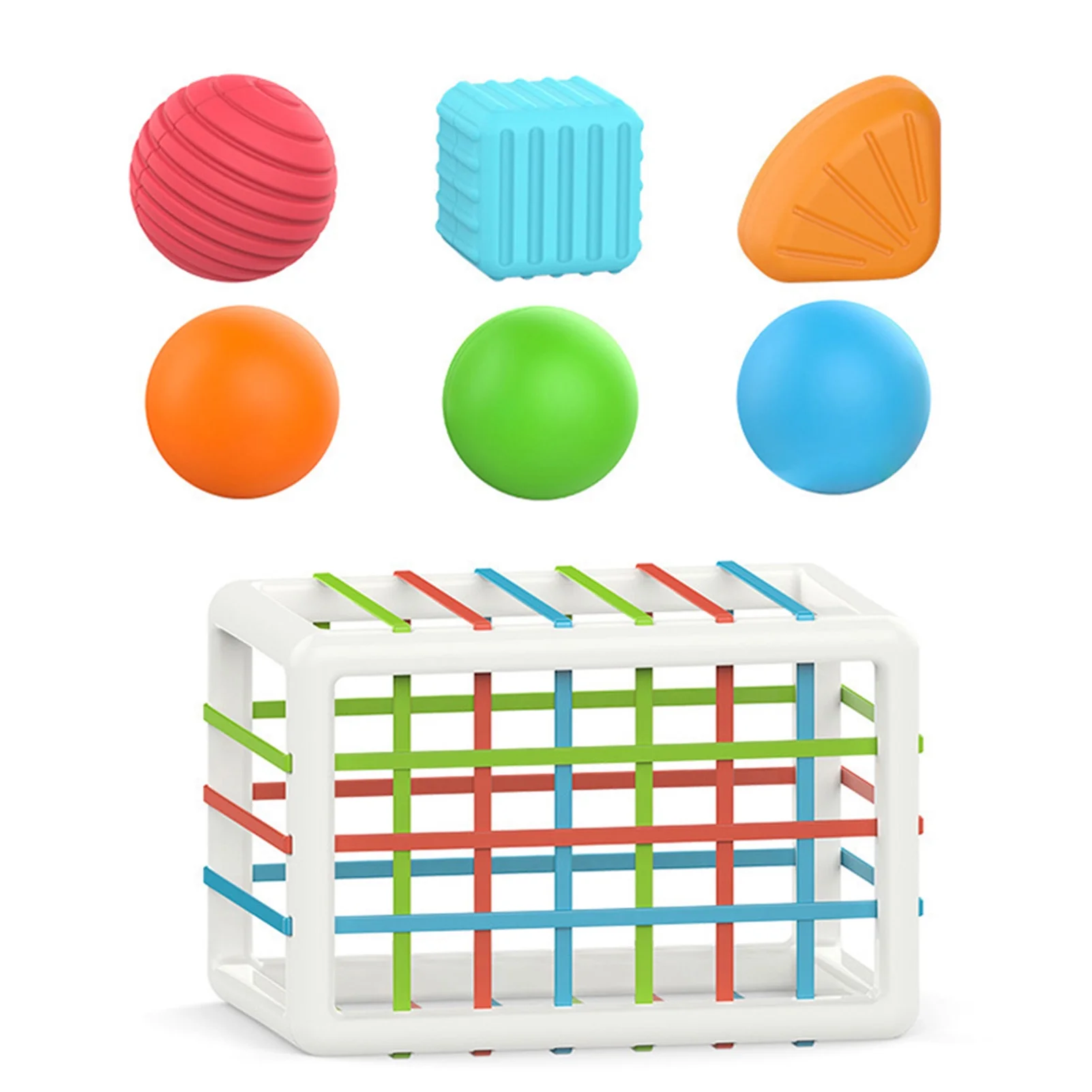 Travelwant Shape Sorter Baby Toys 12-18 Months, Montessori Learning, Developmental Toys, Storage Cube Bin & Sensory Shape Blocks, Fine Motor Skills, Birthday Gifts Toddler Boy Girl