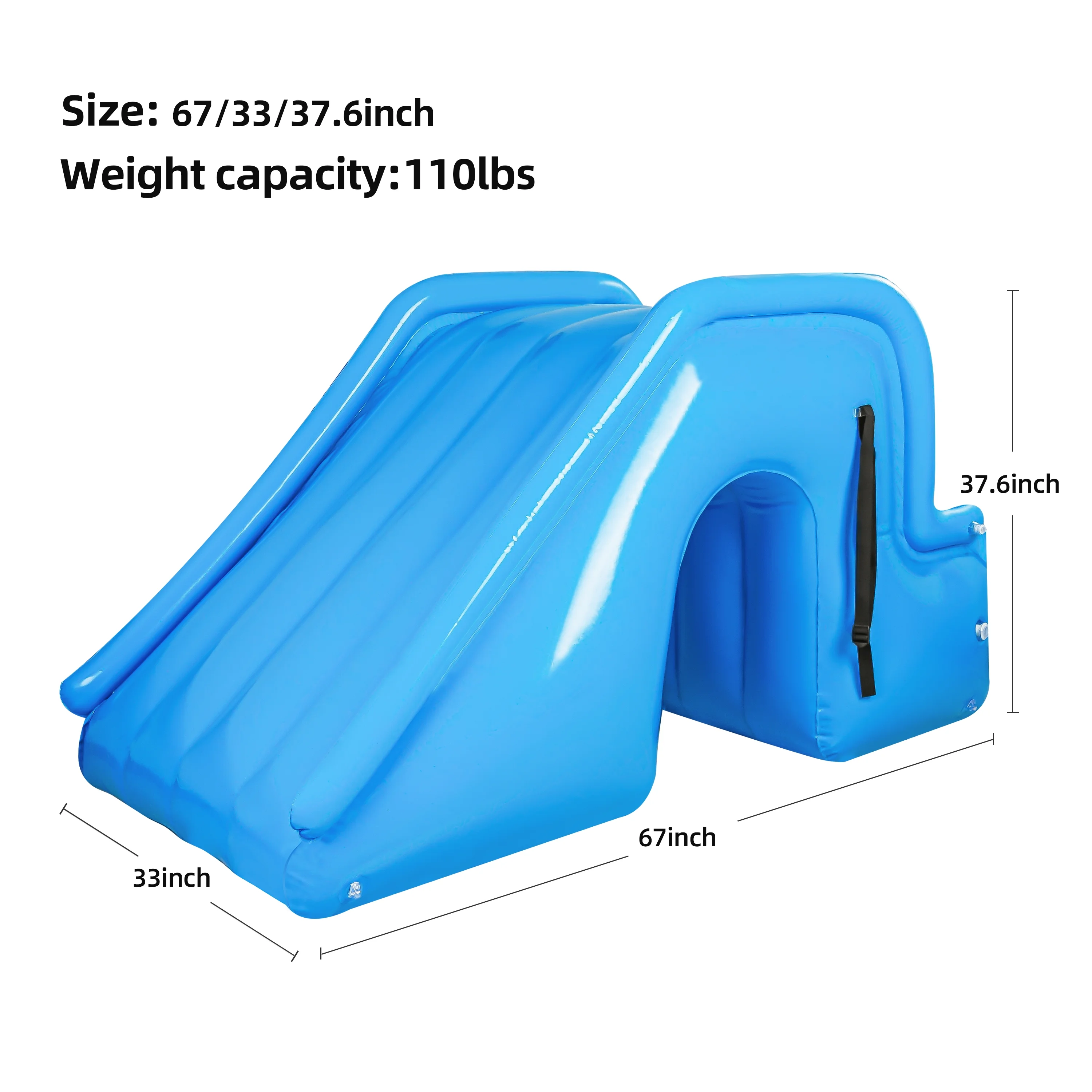 Universal Trampoline Slide - Inflatable Trampoline Slide Ladder Inflatable Pool Water Slide Backyard Slide for Kids Ages 3-12