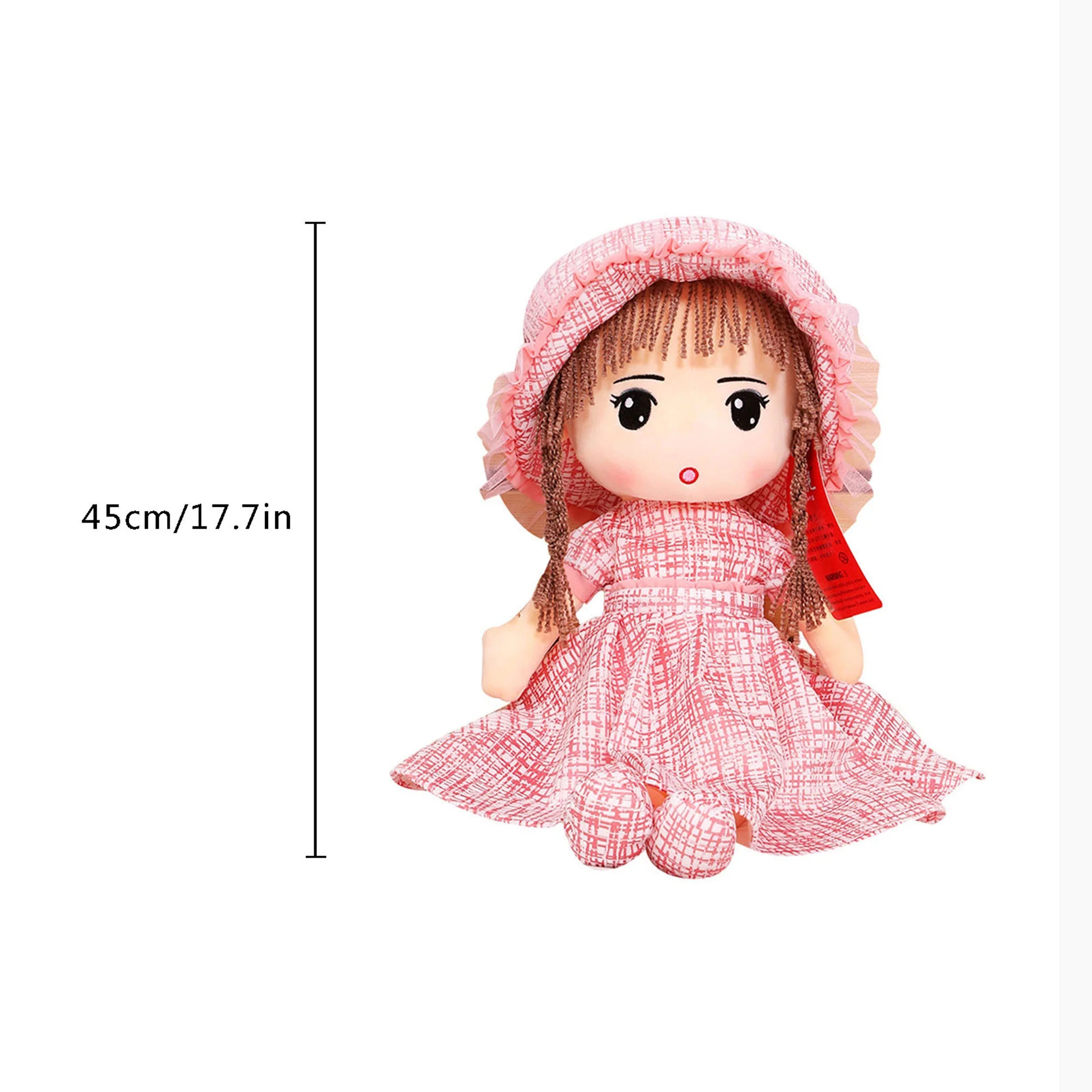 LSFYSZD Plush Stuffed Rag Dolls for Girls, Little Girls Companion Toys Beautiful Decoration Plush Doll Fairy Tale Princess Doll Toy