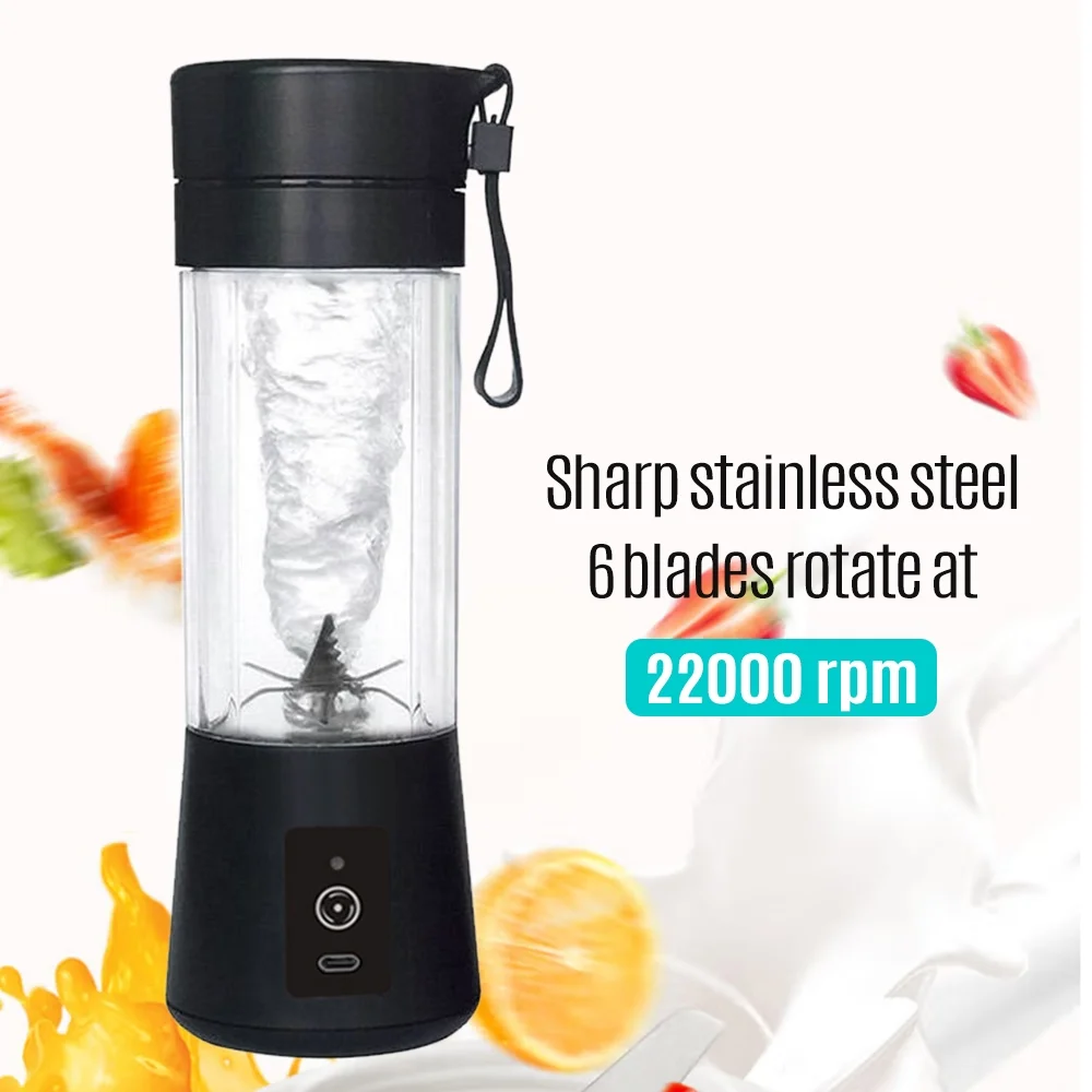 Shinysix Juicer,Cup 2000mAh USB Portable Shakes Smoothies Battery Individual Battery Fruit Juicer Cup 2000mAh USB Smoothies Personal Size Serve Size Shakes Smoothies Juicer Juicer Cup 2000mAh