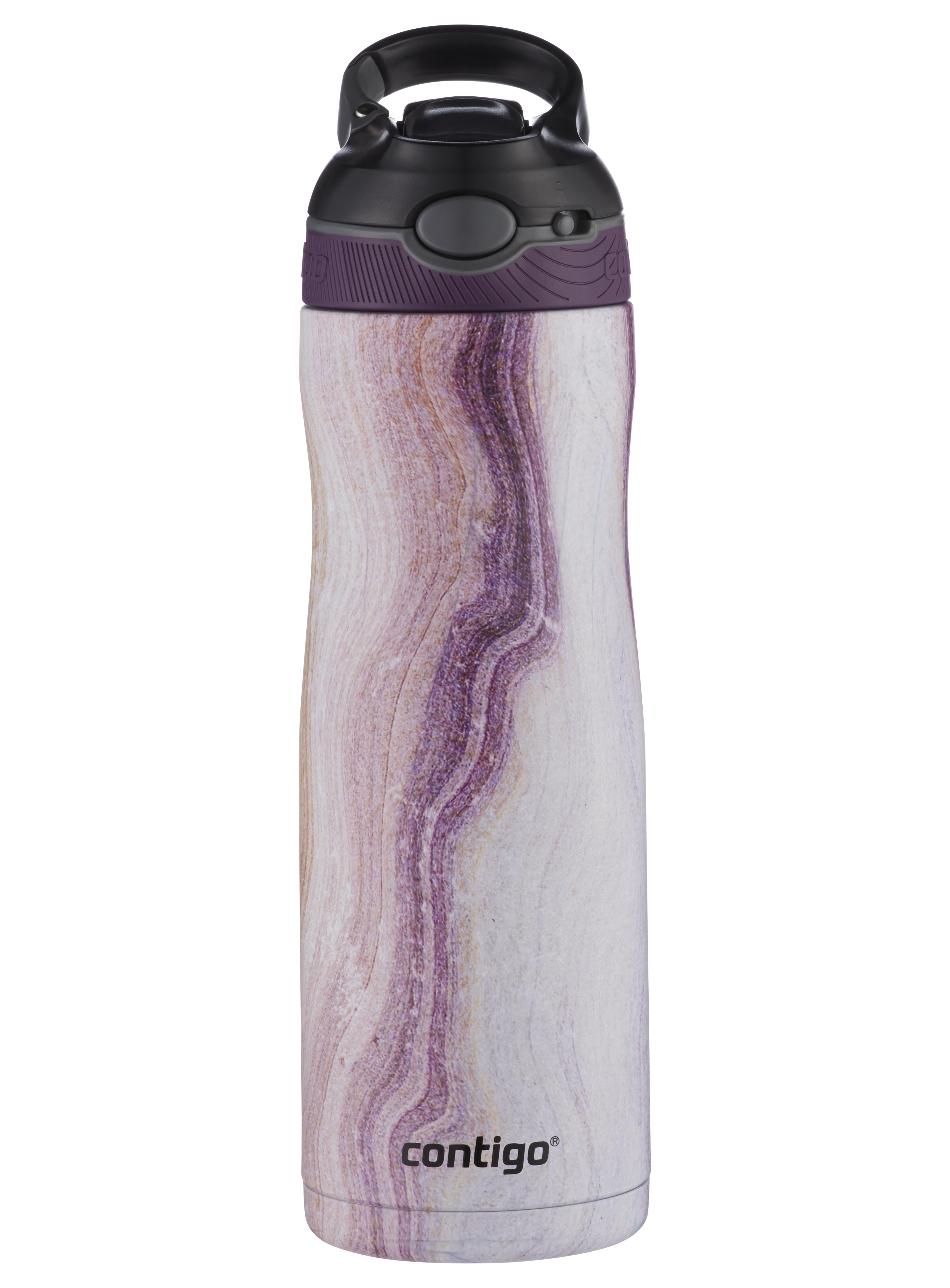 Contigo 20 oz AUTOSPOUT Straw Ashland Chill Stainless Steel Water Bottle, Sandstone
