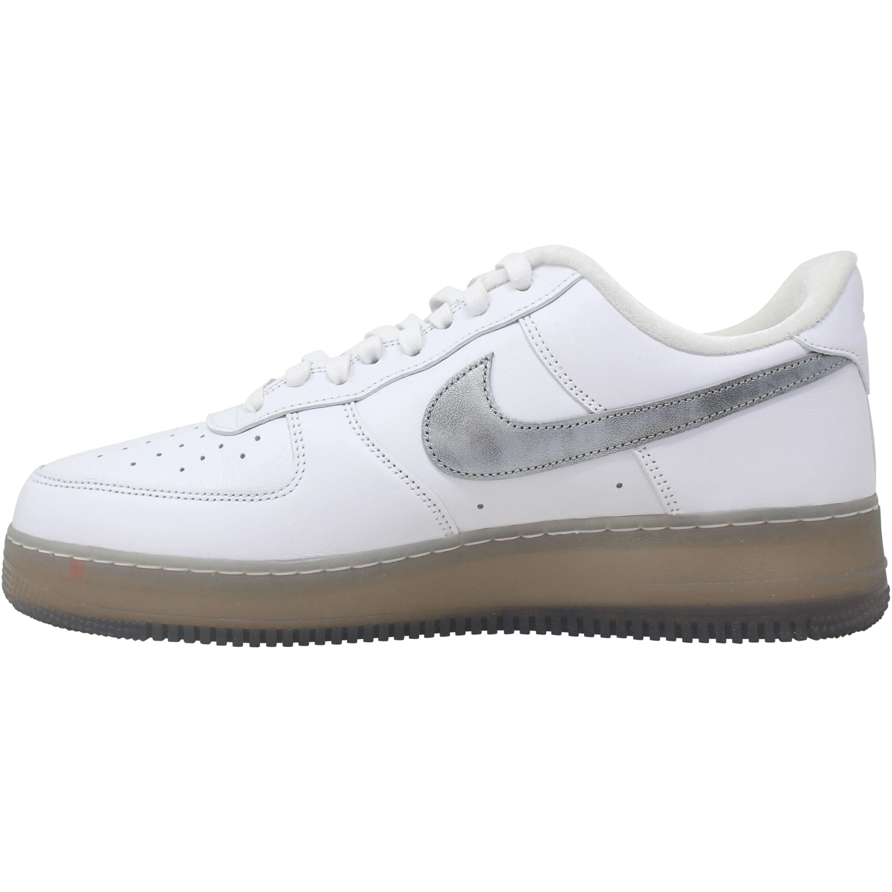 Nike Air Force 1 '07 PRM White Metallic Silver DX3945-100 Men's Size 10.5 Medium