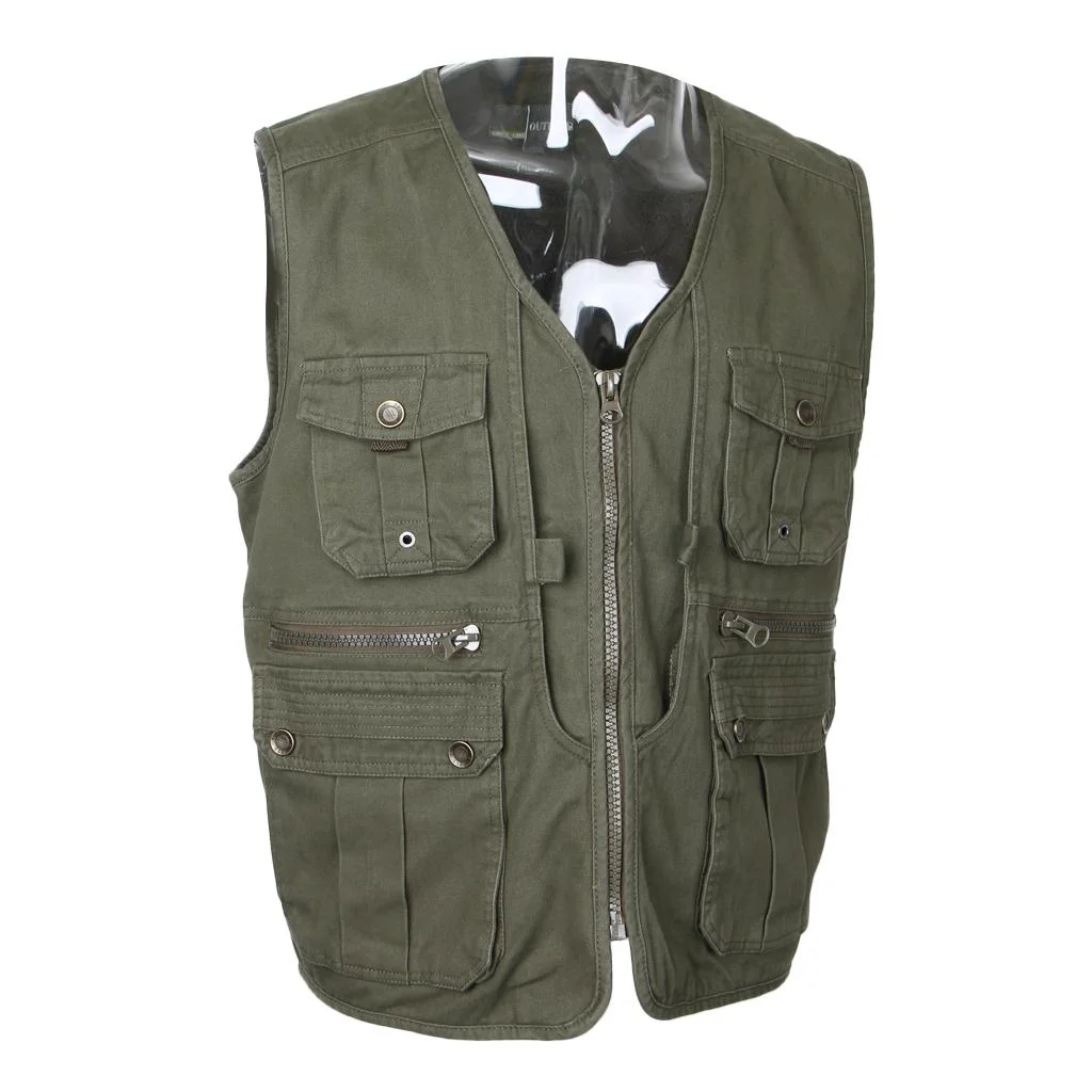 Utility Men Photography Fishing Vest Breathable Travel Gilet Outdoor Jacket L
