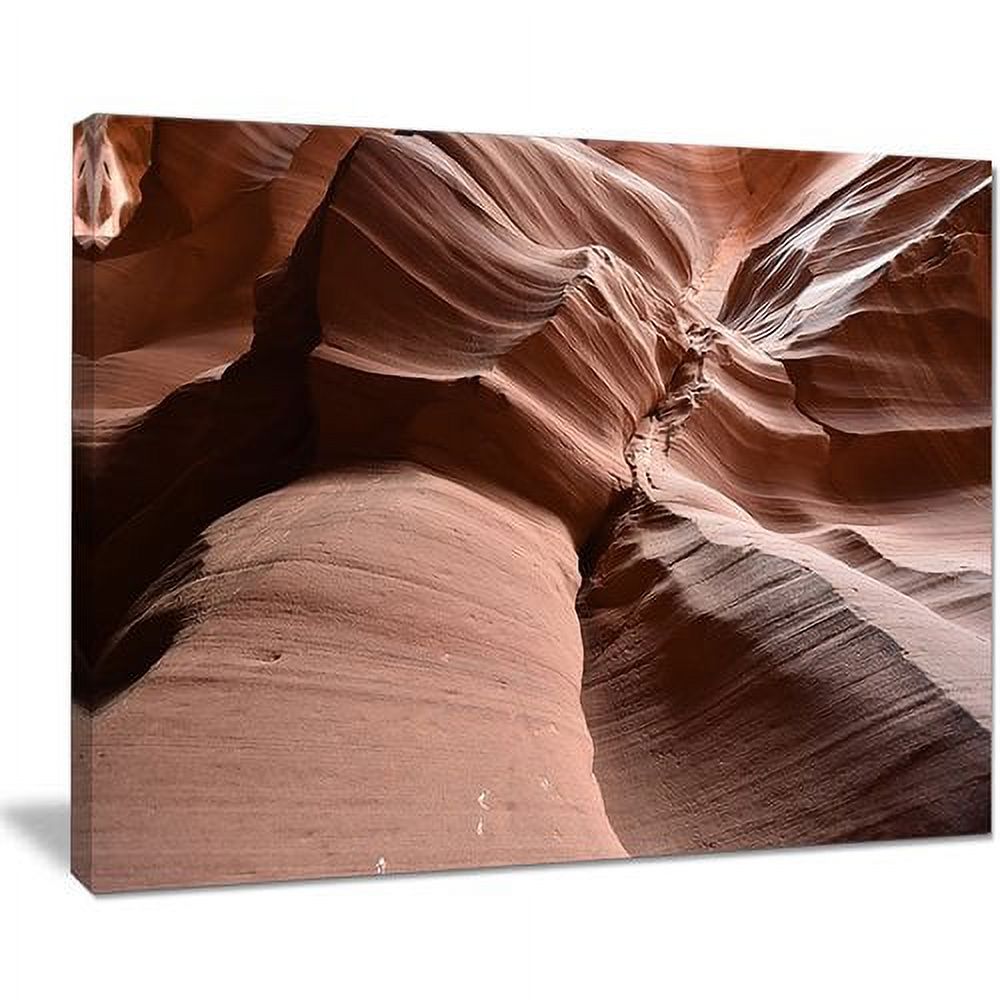 Design Art 'Dark Upper Antelope Canyon' Photographic Print on Wrapped Canvas