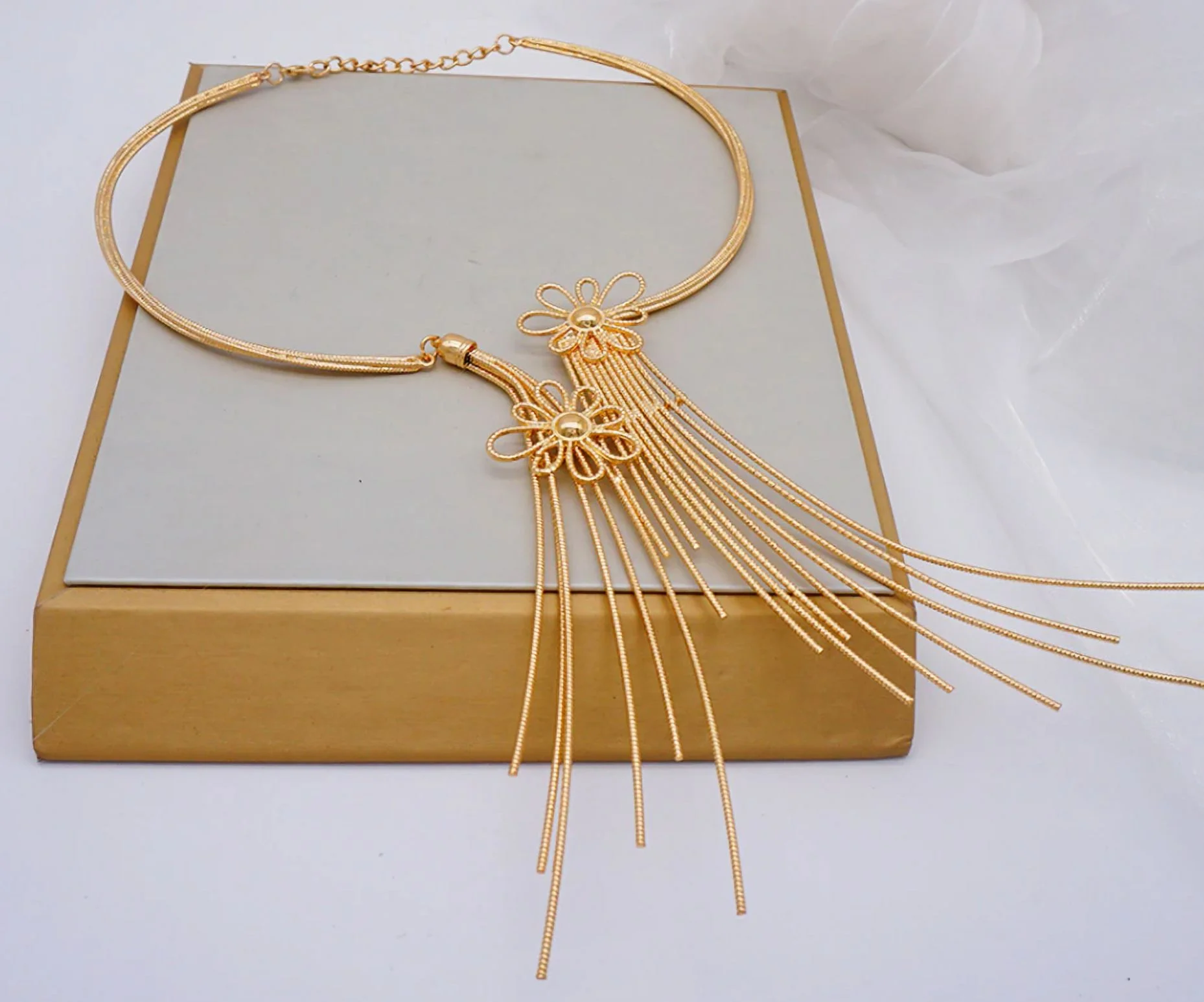 24K Gold Color Fine Jewelry Set