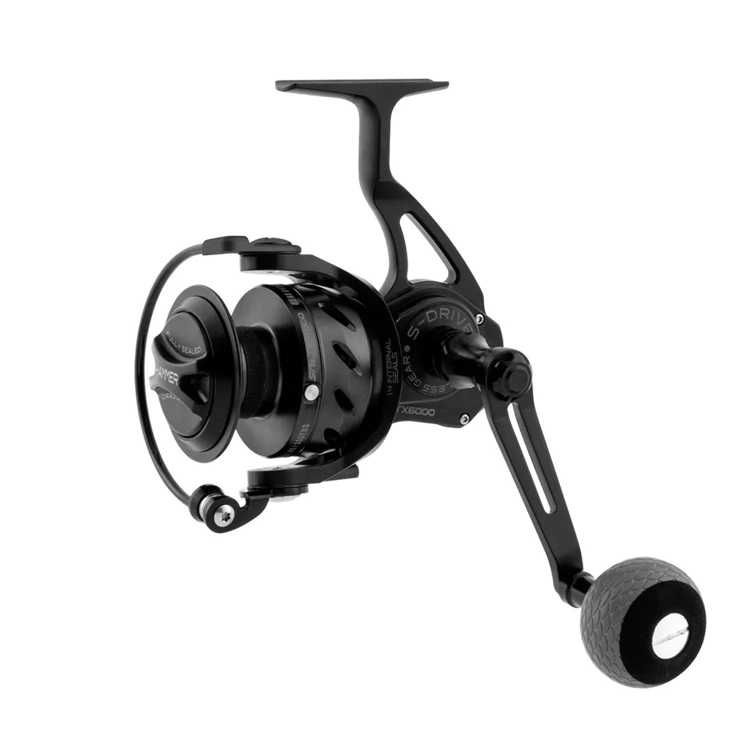 Tsunami TSSTX6000-BK SaltX 6000 Saltwater Spinning Sealed Reel Black