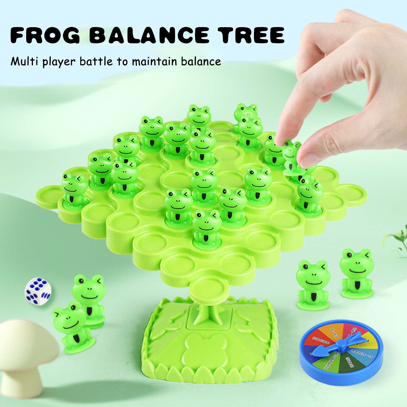 Balanced Tree Frog Toys Board Game Stackable Balance Tree Toy Educational Balance Toys for Kids Christmas Birthday Gifts