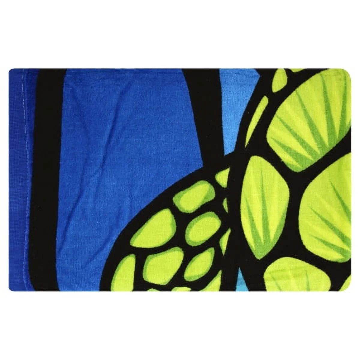 Hawaii Style Beach Towel Blue Turtle Honu Sea Glass