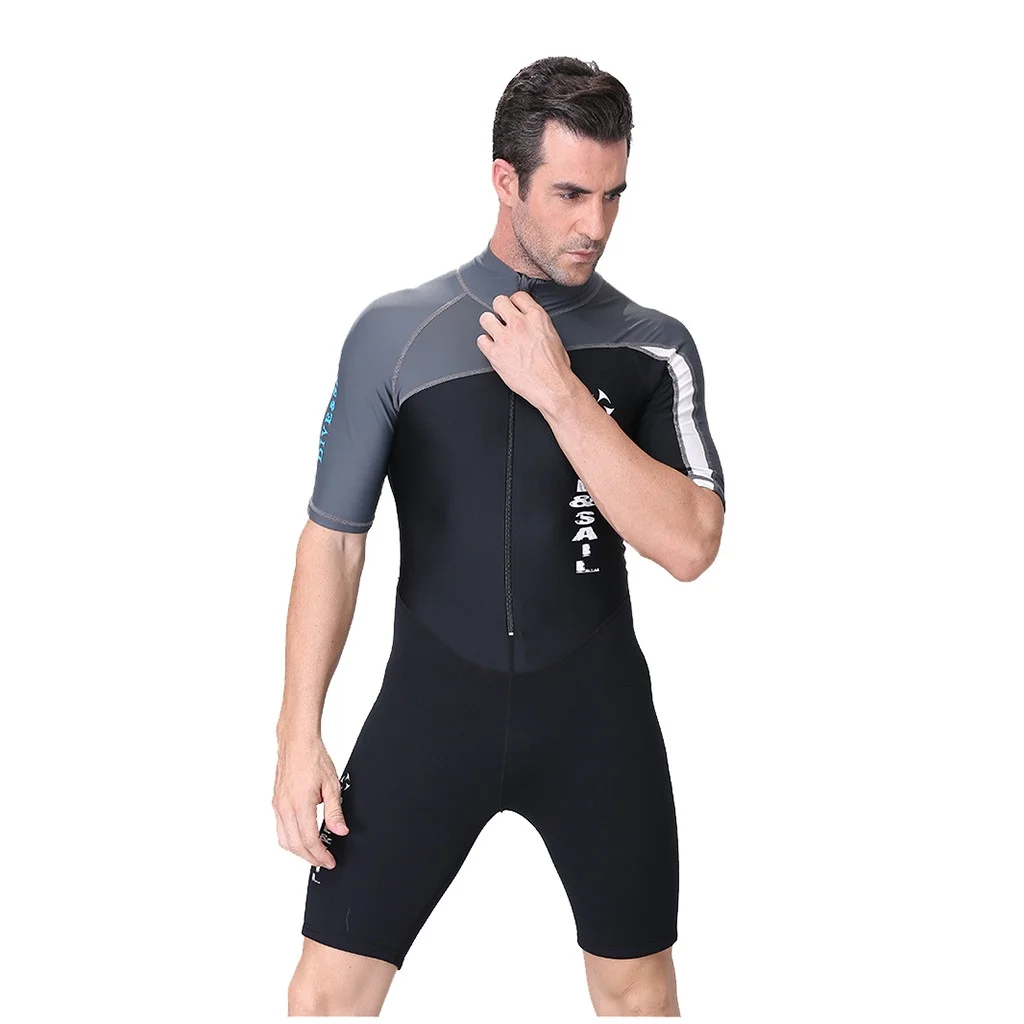 Clearance! YOHOME Life New Neoprene Men's Back Zip Shorty Wetsuit Diving S