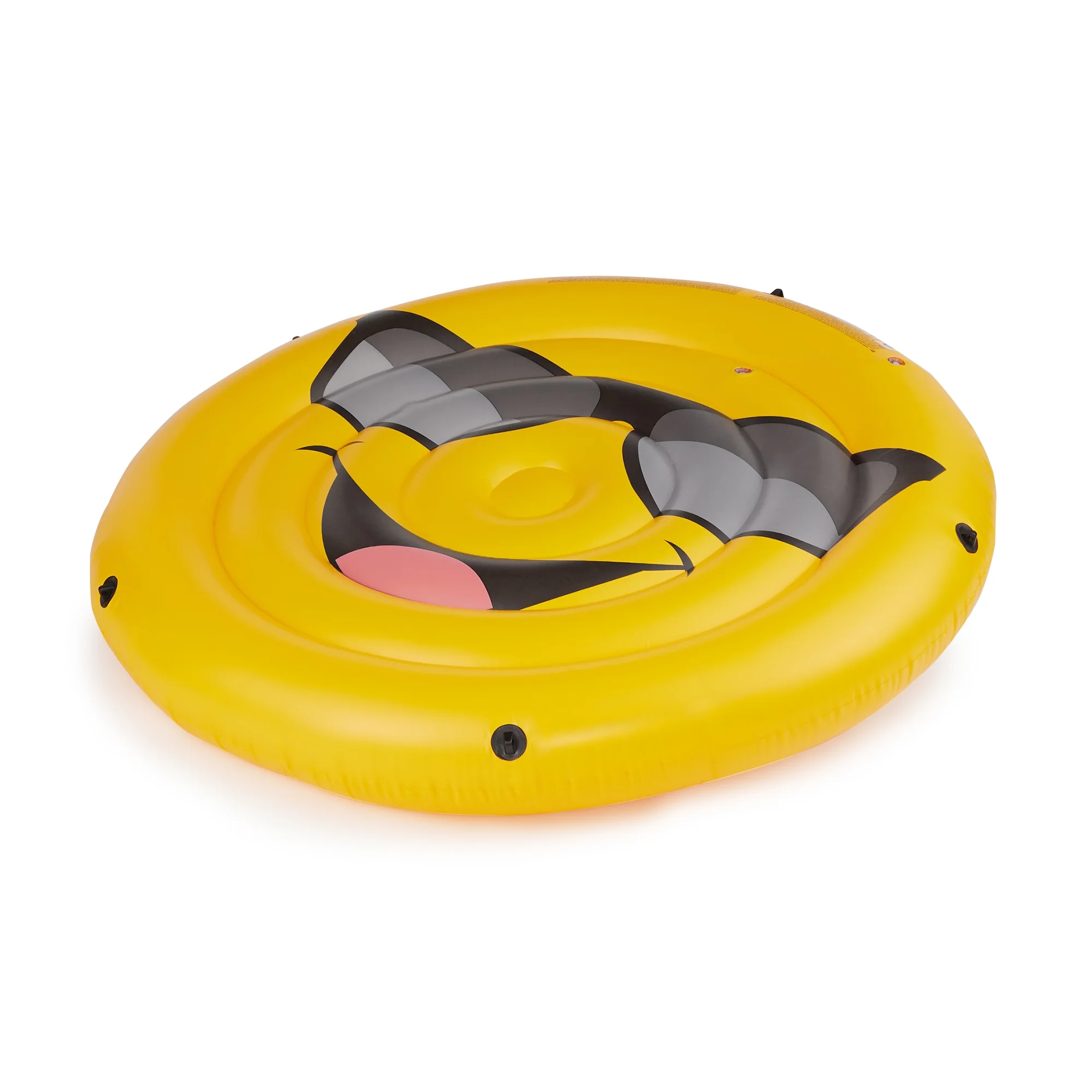 Intex Giant Inflatable Emoji Cool Guy Island Lounger Ride-On Swimming Pool Float