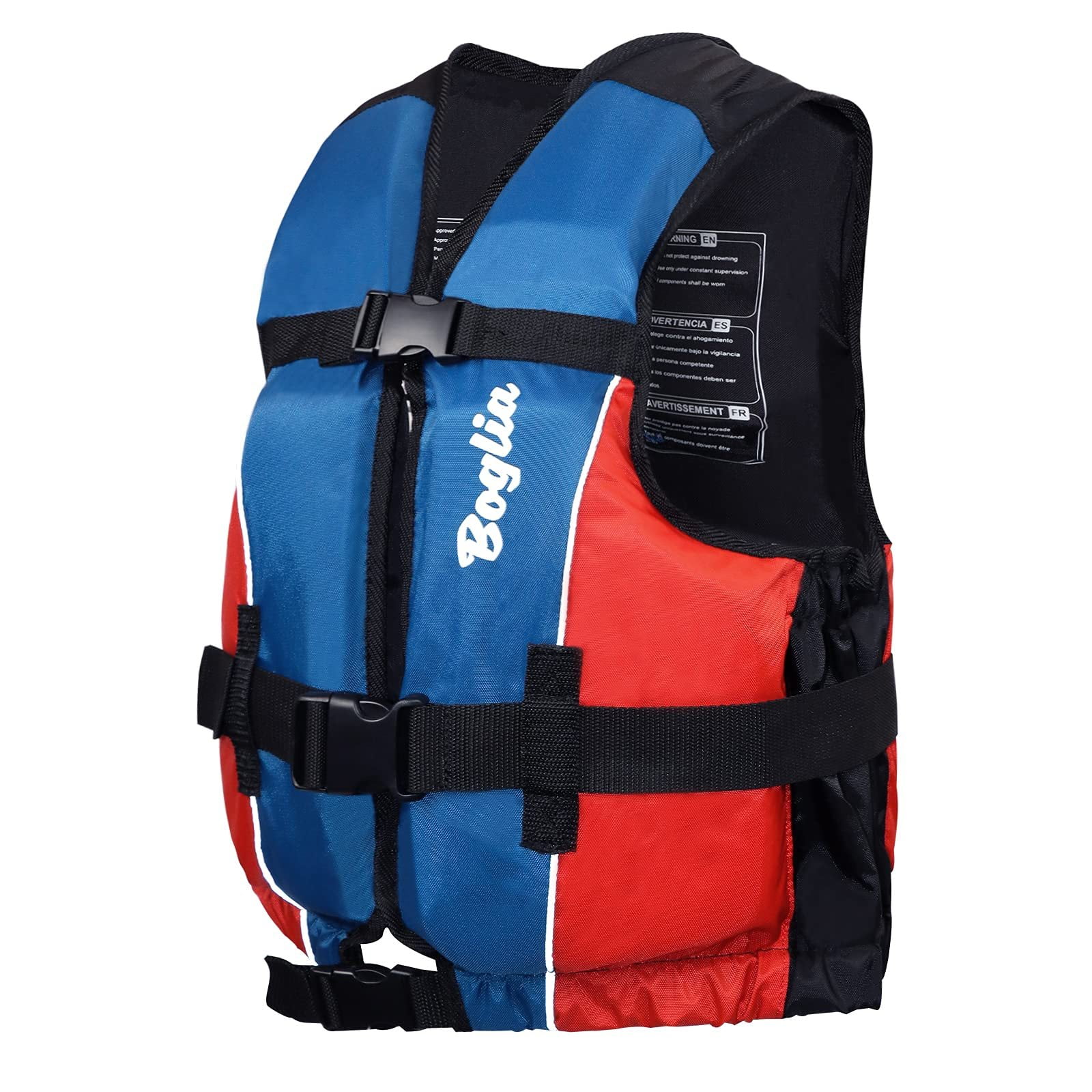 Boglia Adults Life Jacket and Vest,Float Swim Vest with Adjustable Safety Strap for Men Women Surfing Kayaking Paddle Sailing