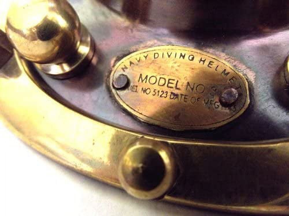 Dive into History: Antique Black Scuba Diving Helmets (8 Inches)