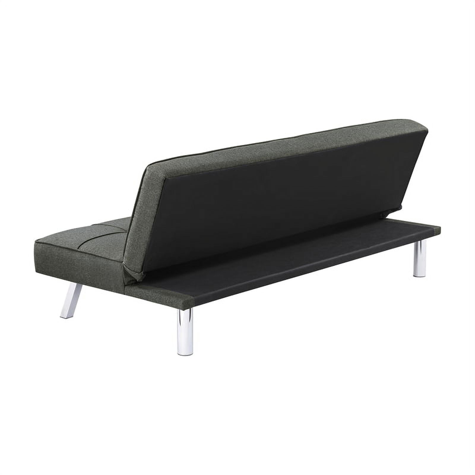 Pemberly Row Modern Fabric Upholstered Tufted Sofa Bed in Gray