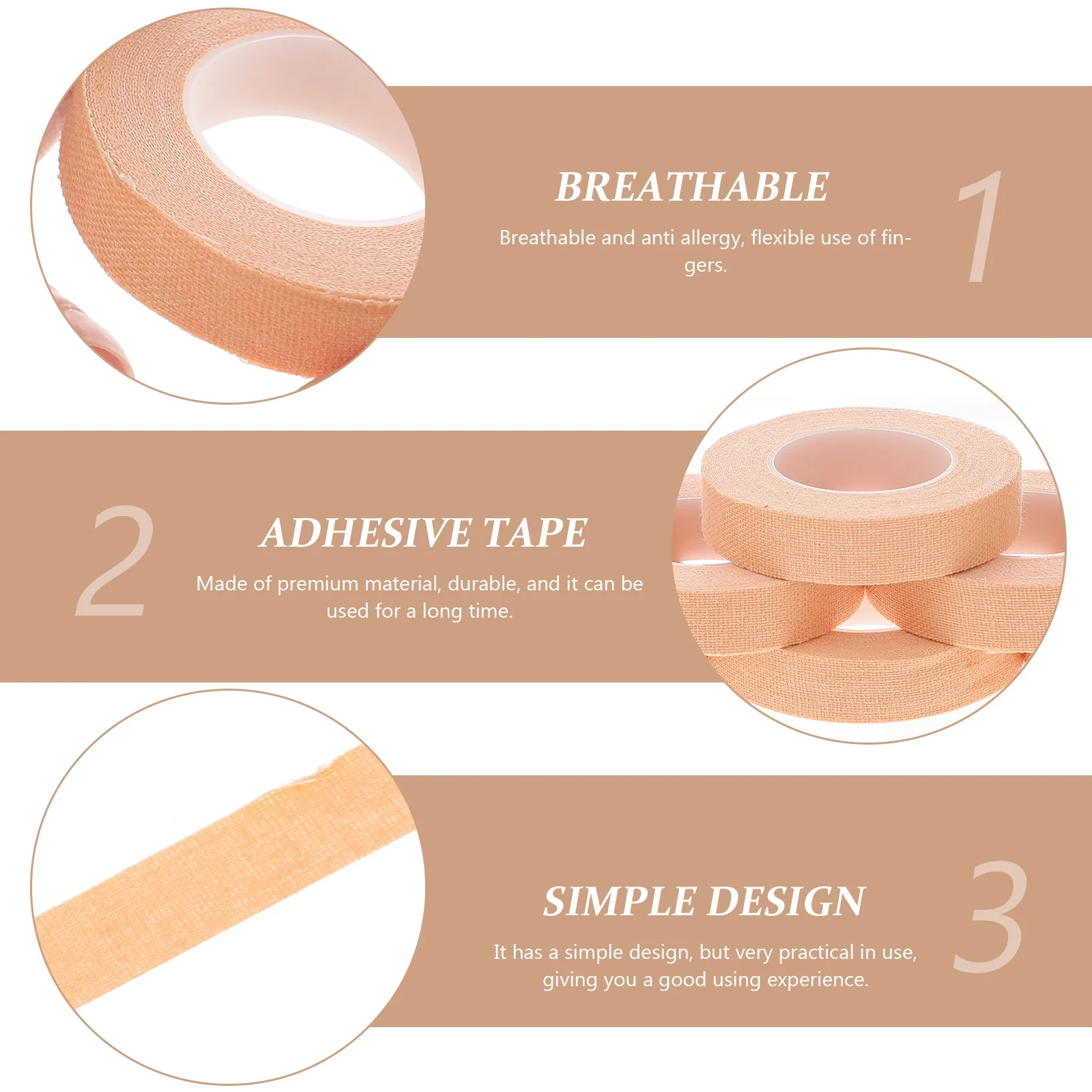 10 Pcs Guitar Adhesive Guzheng Finger Tape Child Chinese Zither