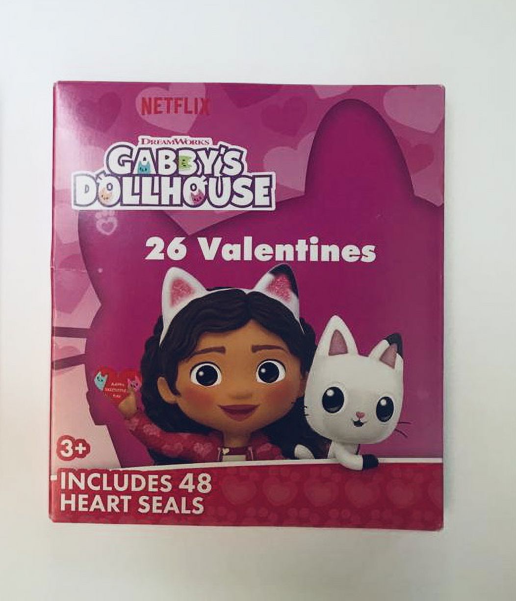 CGT Mini Gabby's Dollhouse 26 Heart Seals and Valentines Decorative Favors Scrapbooking Classroom Exchange Party Kids School Prize (Pack of 2)