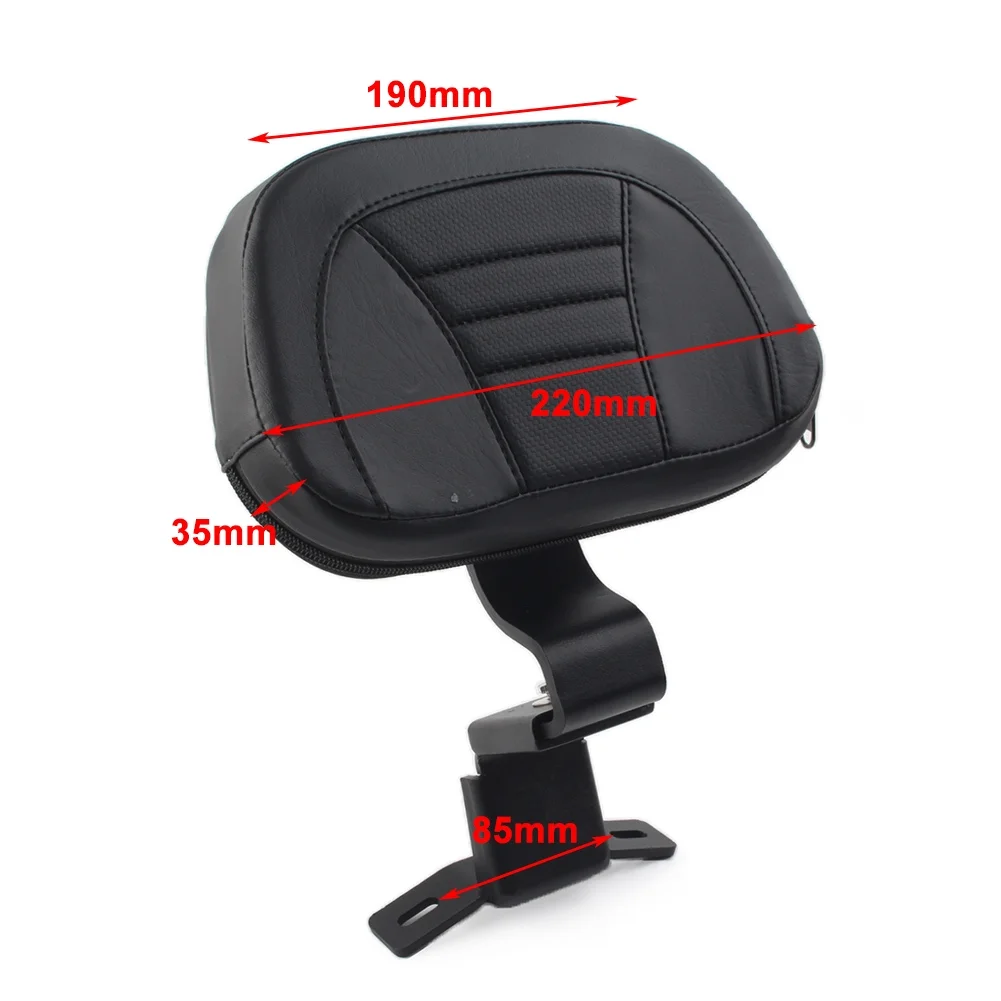 BFY Motorcycle Front Driver Rider Backrest Pad For Harley Touring CVO Road Electra Glide 2009-Up