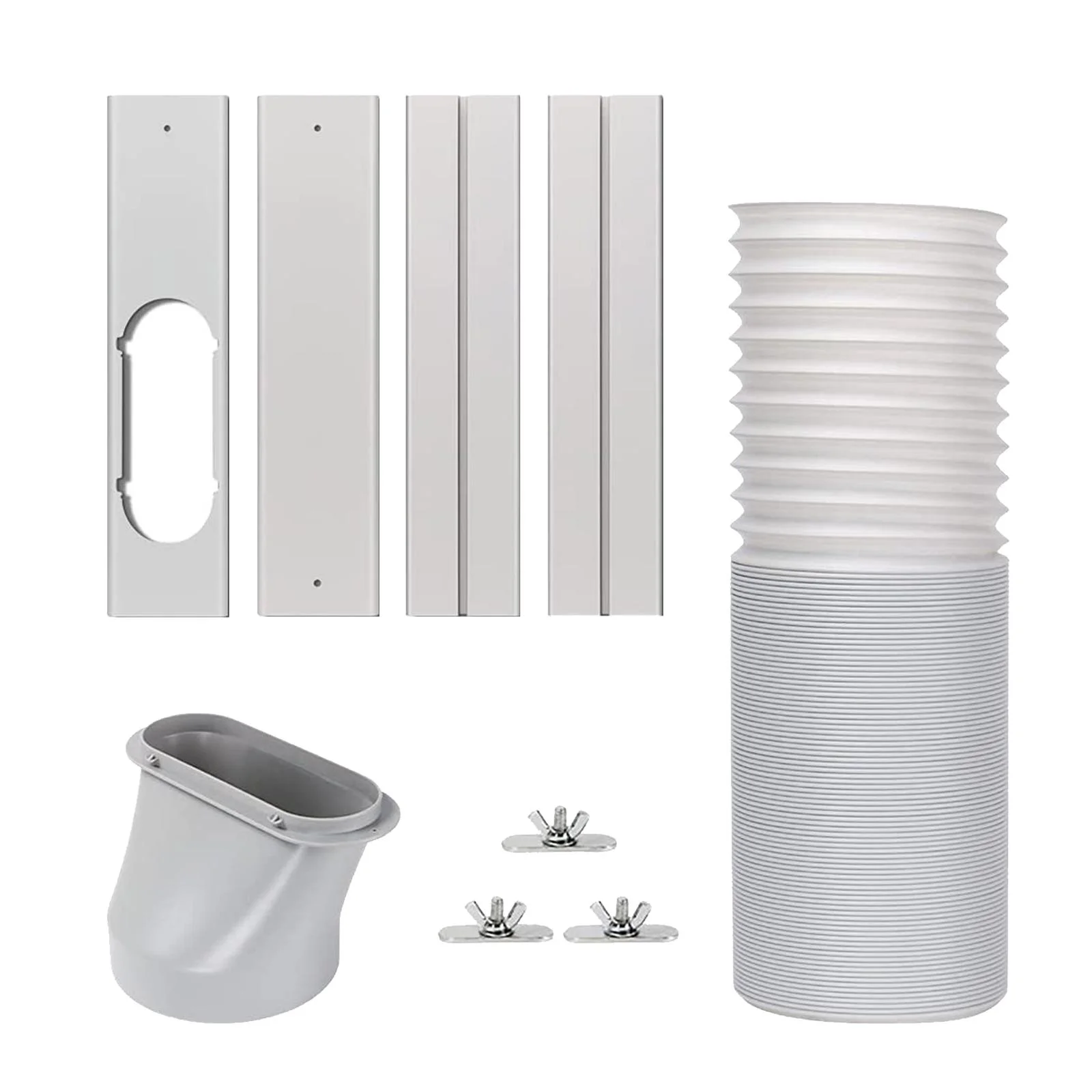 Portable Air Conditioner Window Set, Set for Air Conditioner Easy to Install Horizontal Plates, for Replacement Home Style D