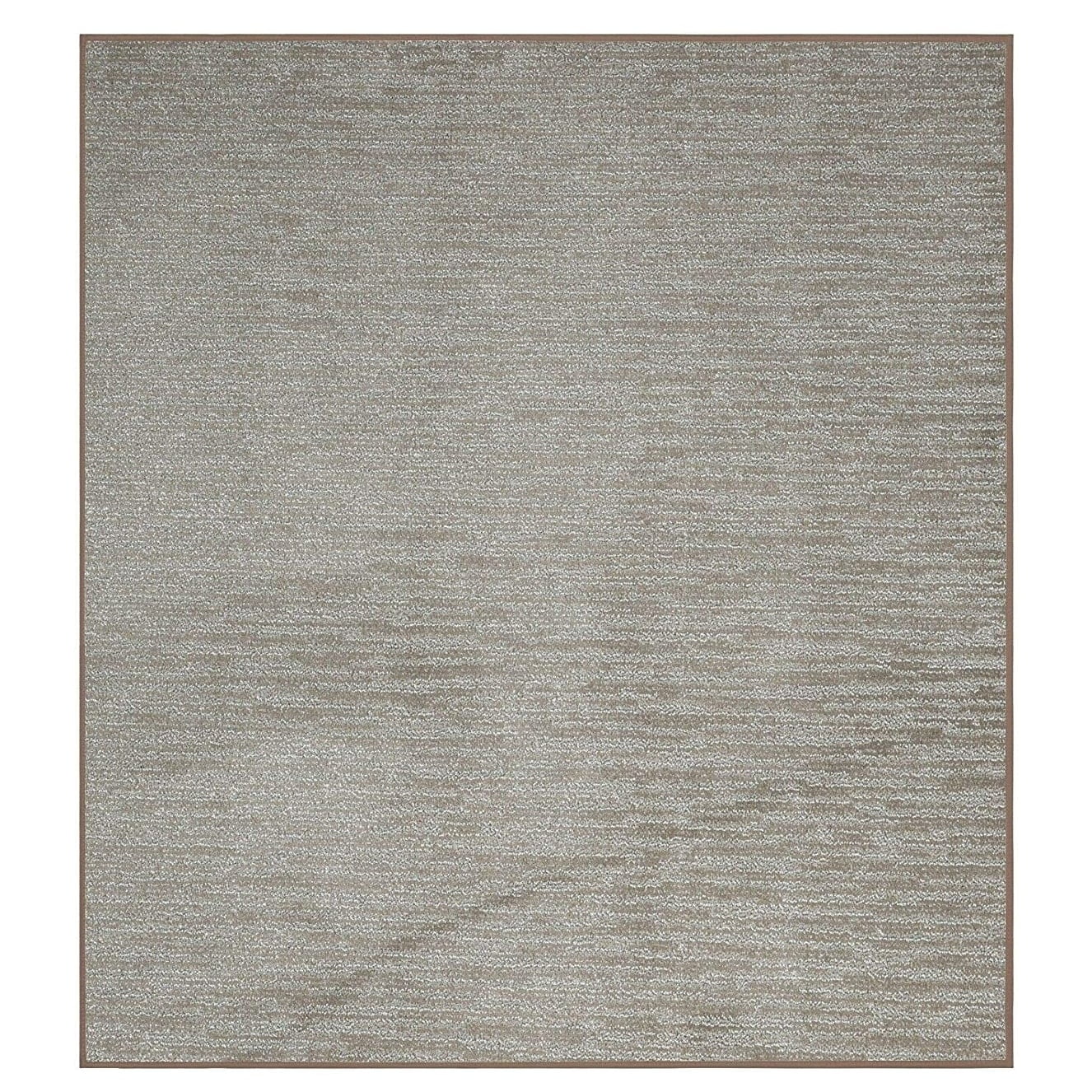 Furnishmyplace Abstract Contemporary Stripes Modern Plush - Easy Fit Brown, Area Rug 5' Round