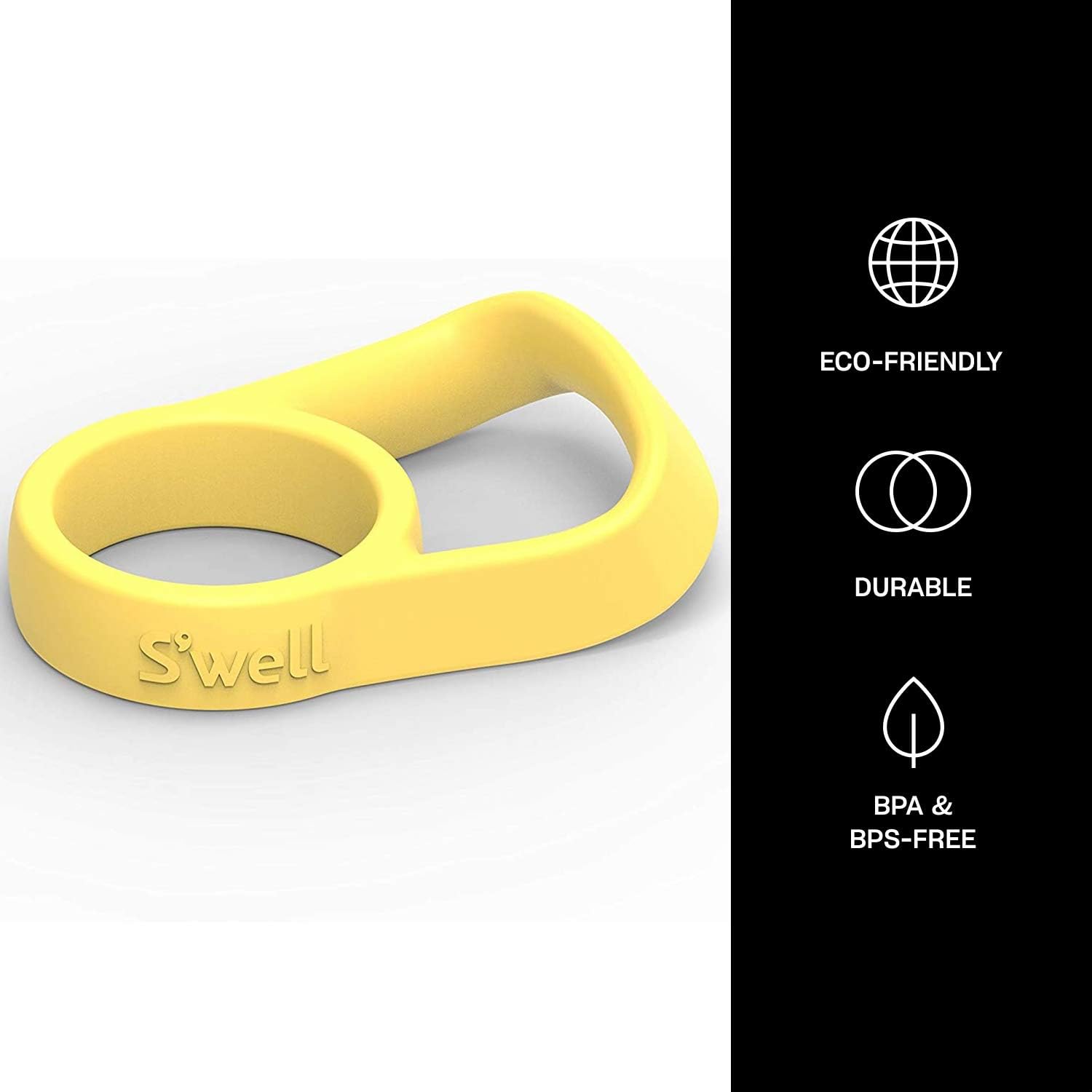 S'well Water Bottle Handle - Yellow - Fits 9oz, 17oz, and 25oz Bottles - Comfortable Way to Carry your S'well On the Go - Innovative Design and A Flexible Grip