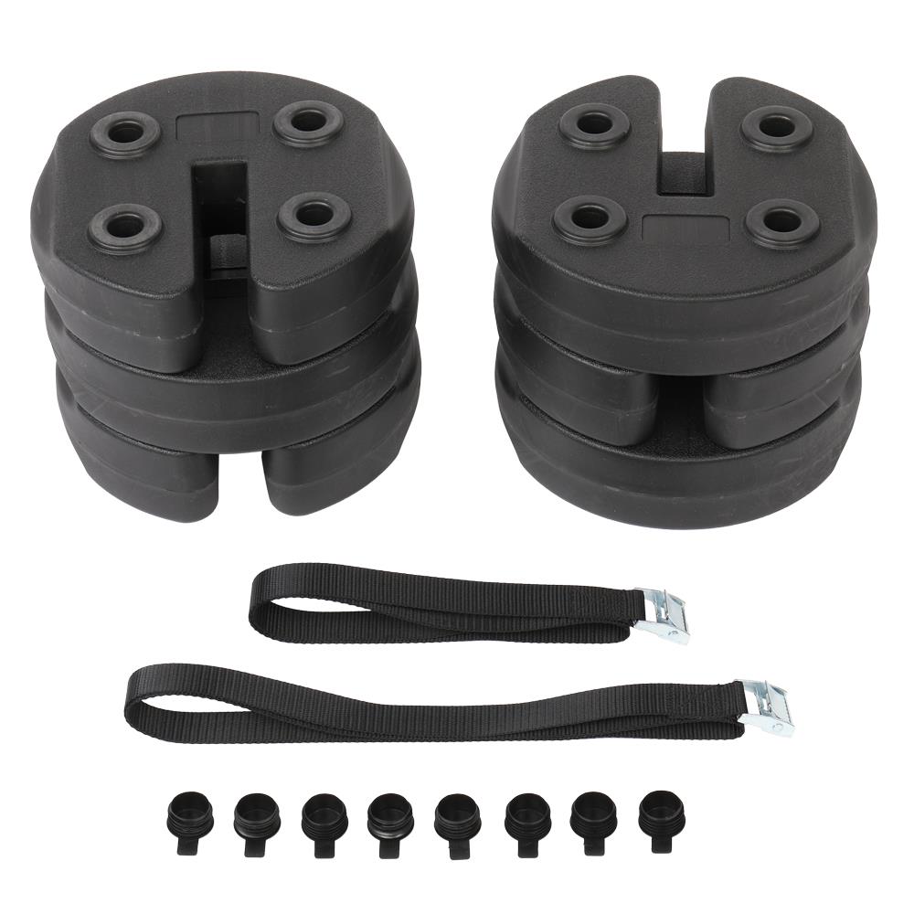 UBesGoo 6pcs Tent Shade Canopy Water Fillable Weight Plates Black