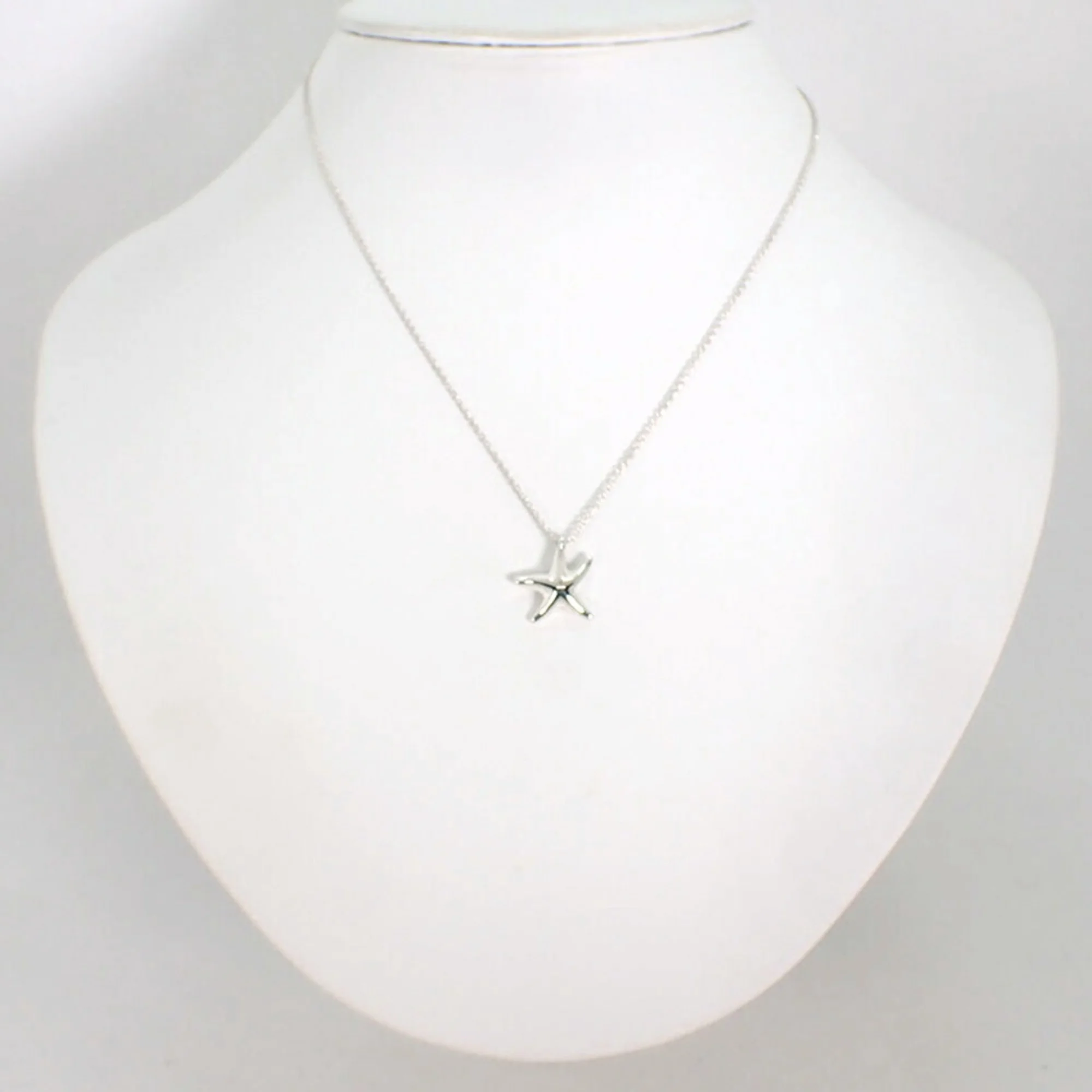 Pre-Owned TIFFANY 925 Starfish Pendant Necklace (Good)
