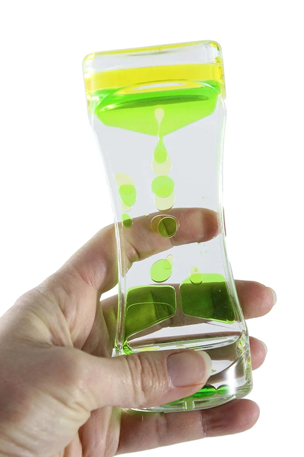 SET OF 2 - Liquid Dripping Timer - Calm Down Jar - Soothing and Calming Motion - Liquid Timer Sensory Office Toy - Visual Stimulation (BOTH COLORS)