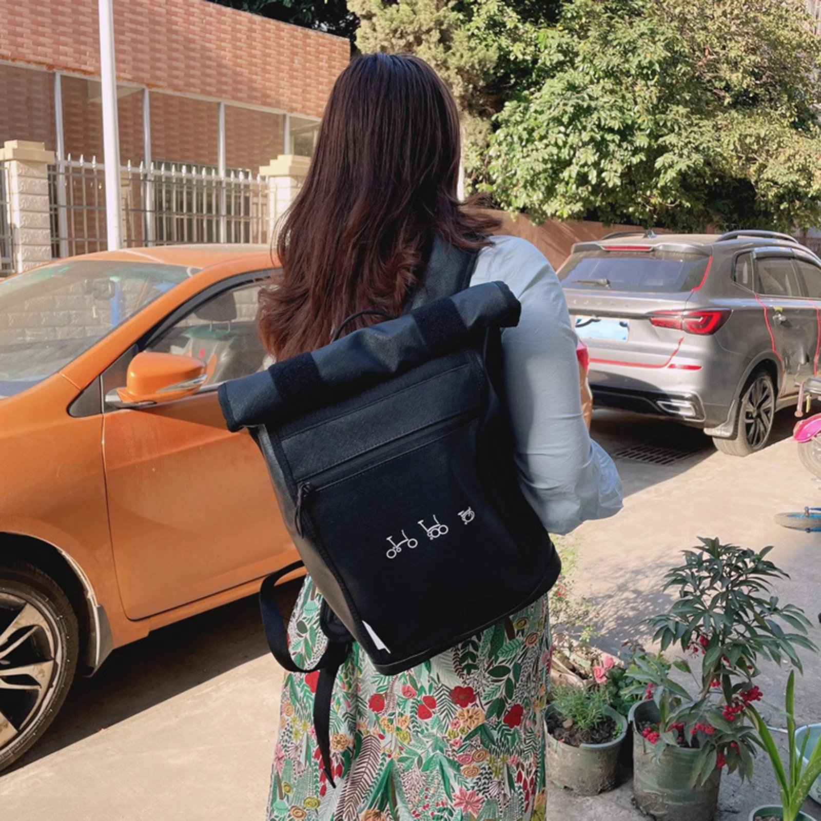 Multi Purpose Folding Bike Basket Shoulder Bag Supplies Einfach zu installieren Nylon Bag Large Capacity for Touring Picnic