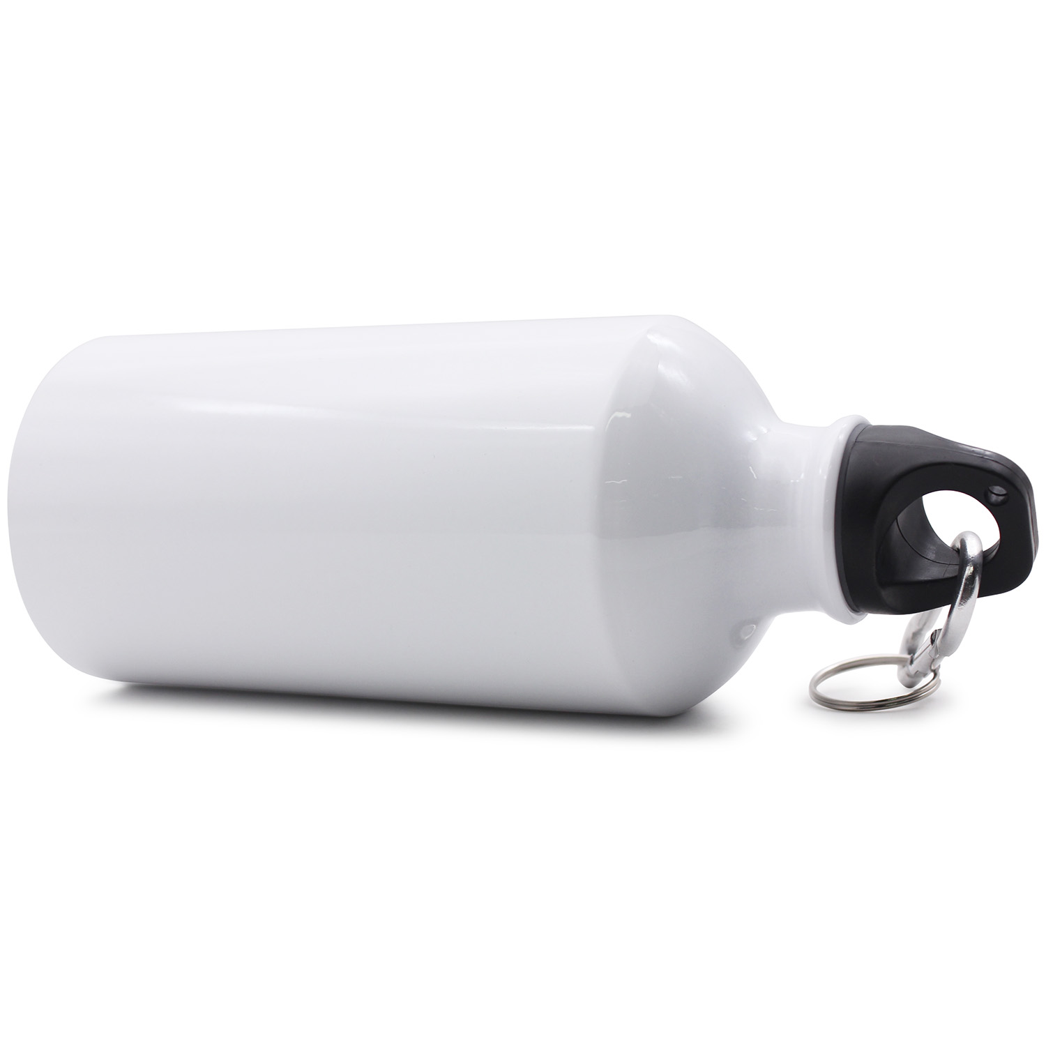 CALCA 60pcs Bulk Sublimation Blank Aluminum Sports Bottle White Water Bottle 500ml with Individual White Box