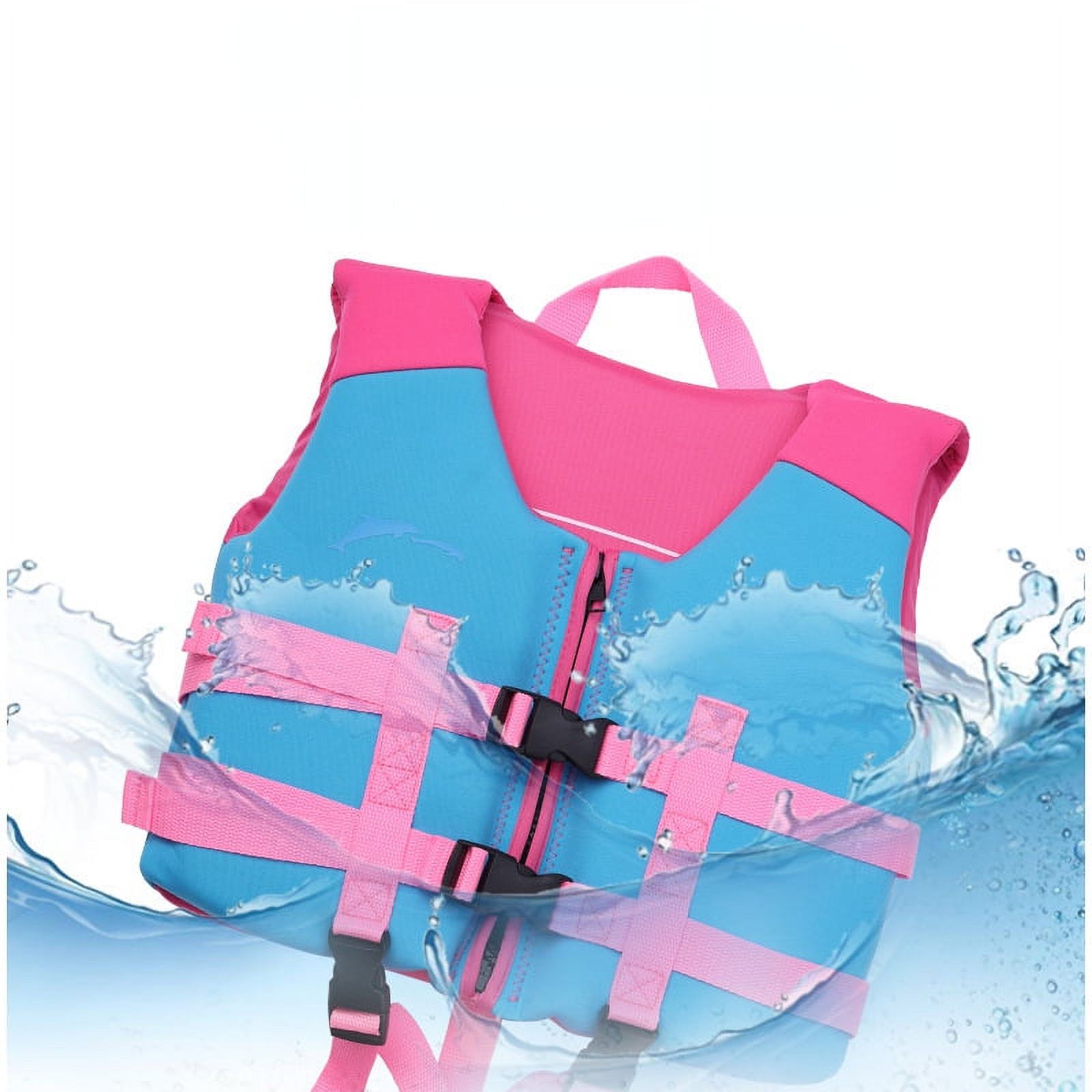Cheefull Kids Swim Vest Life Jacket - Boys Girls Float Swimsuit Buoyancy Swimwear  Swimsuit with Dual Adjustable Safety Straps for Pool, Beach and Boating, Aged 2-9 Children