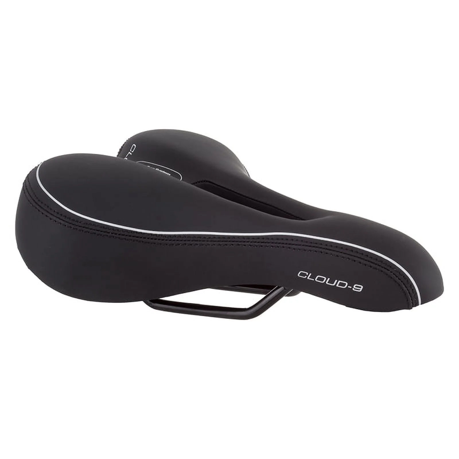 Cloud-9 Ladies Bicycle Comfort Sport Seat Relief Channel, Foam Ladies Black