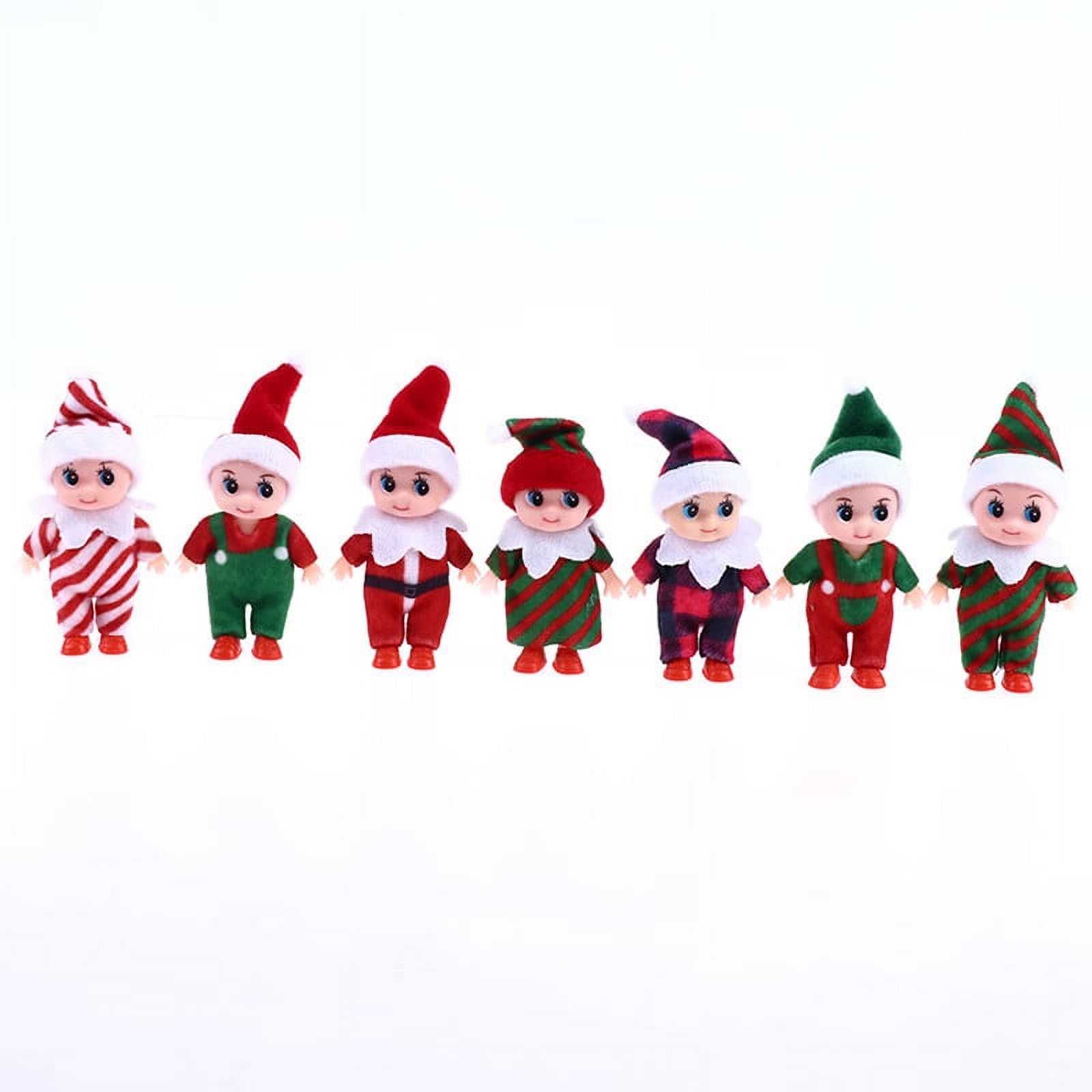 1Pc Baby Elf Dolls with Movable Arms Legs Doll House Accessories Christmas Dolls