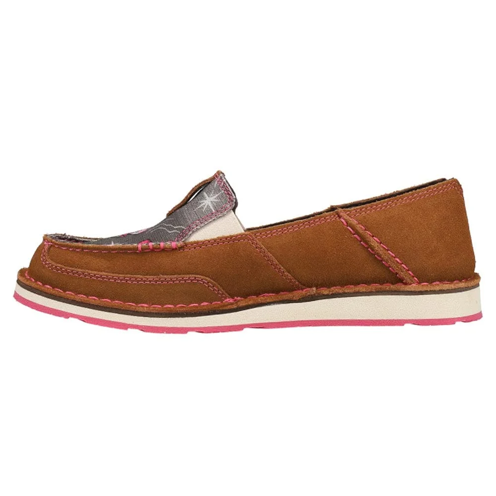 ARIAT Women's Cruiser Western Aloha Boat Shoe Walnut