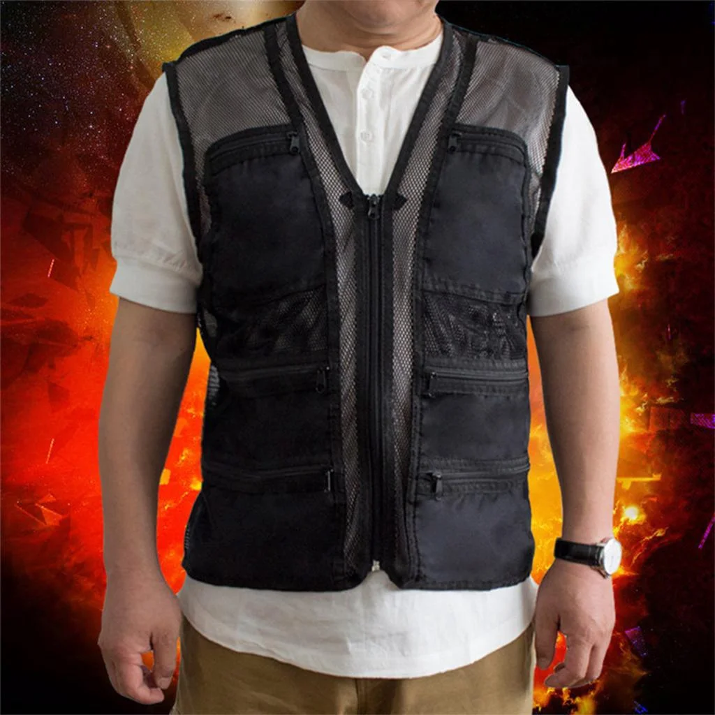 Unisex Mesh Breathable Fishing , Multi-Pockets Photography Travel Waistcoat Jacket for Adults and