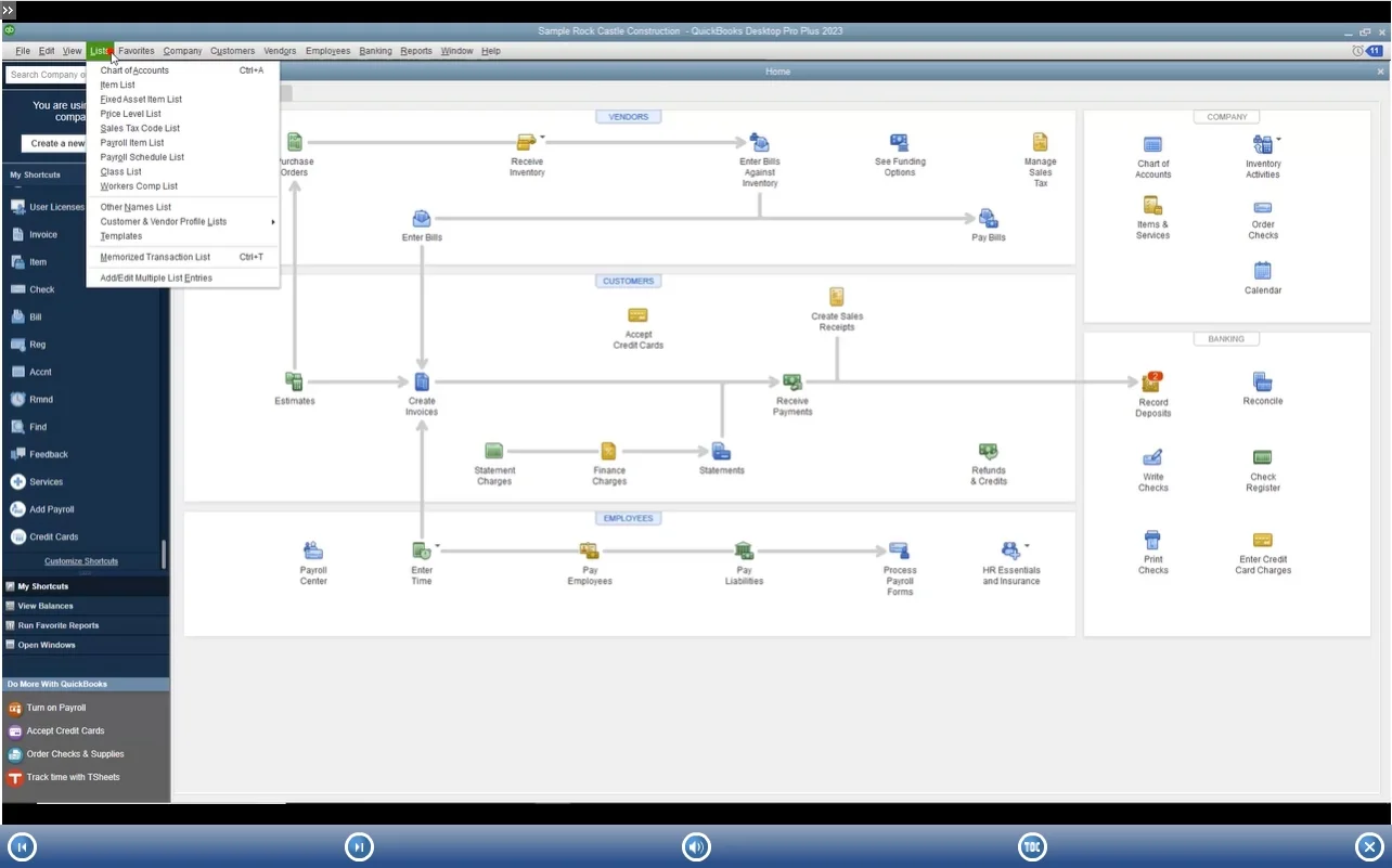 Learn QuickBooks Desktop Pro 2023 Deluxe Training Tutorial- Video Lessons, PDF Instruction Manual, Quick Reference Software Guide for Windows by TeachUcomp, Inc.