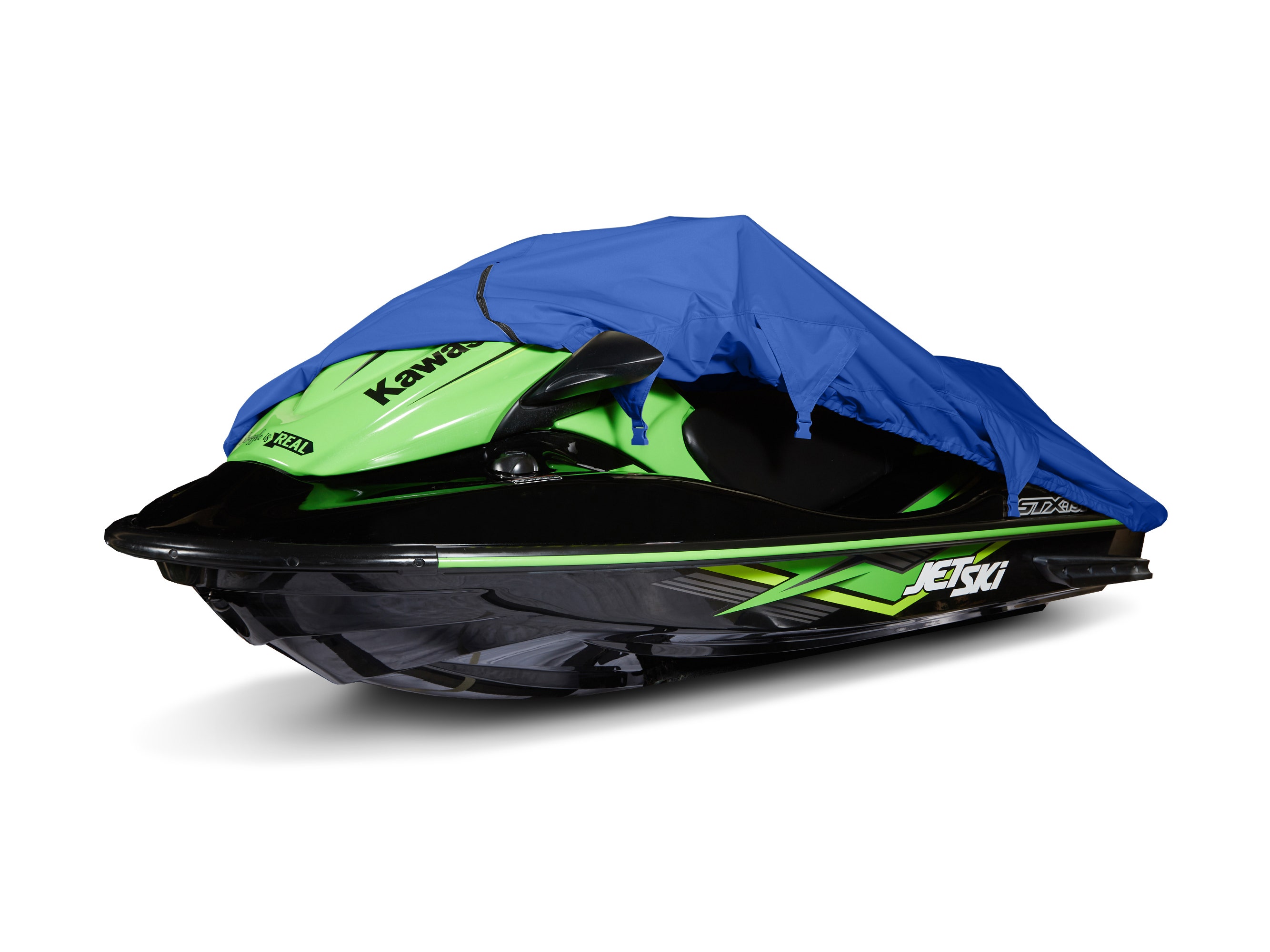 Covermates Jet Ski Cover - Light Weight Polyester, Weather Resistant, Drawcord Hem, Power Sports Covers-Blue