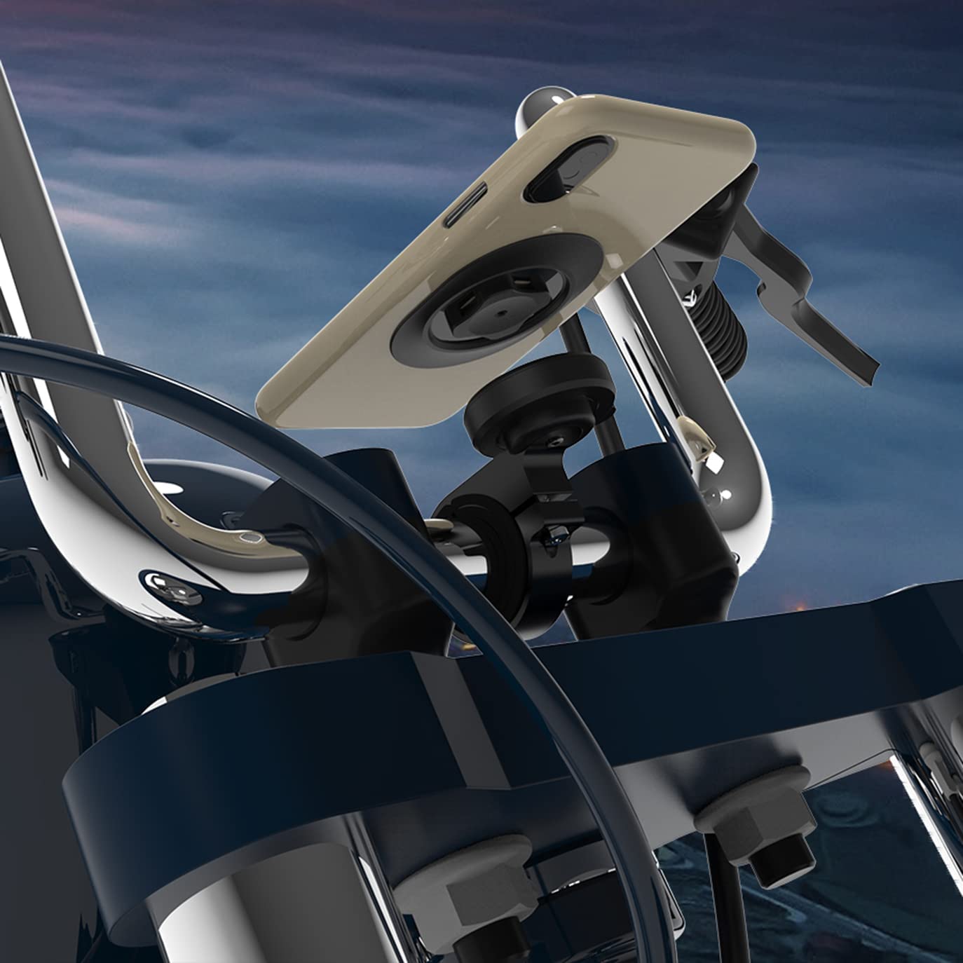 sincetop Bike Phone Mount,Motorcycle Cellphone Holder with Universal Adapter,Bicycle Out Front Handlebar Mount