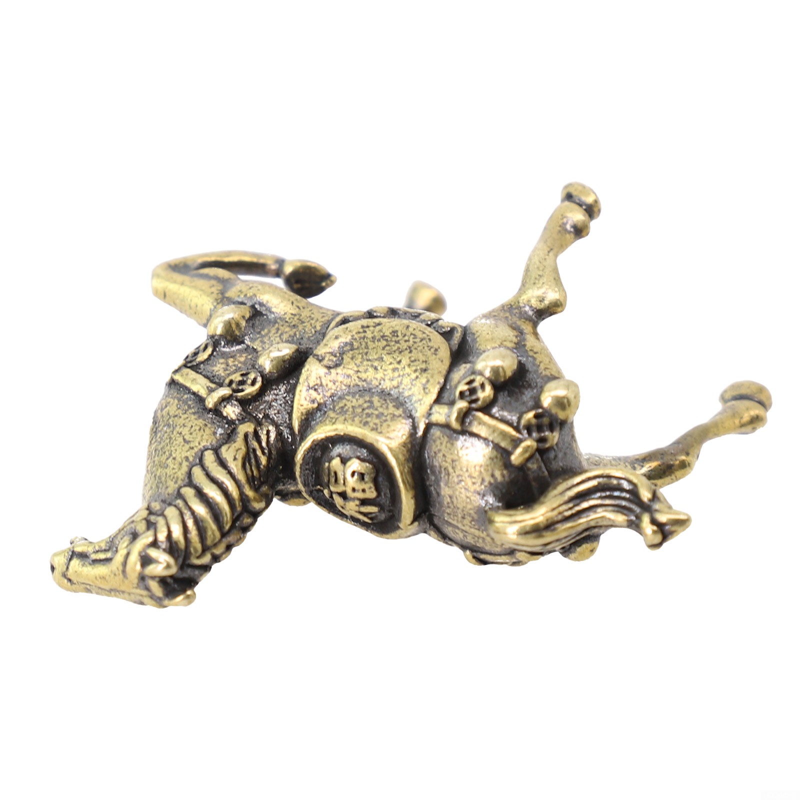 UHUSE Solid Copper Race Horse Miniature Figurines Desk Decor Ornament Handmade Crafts