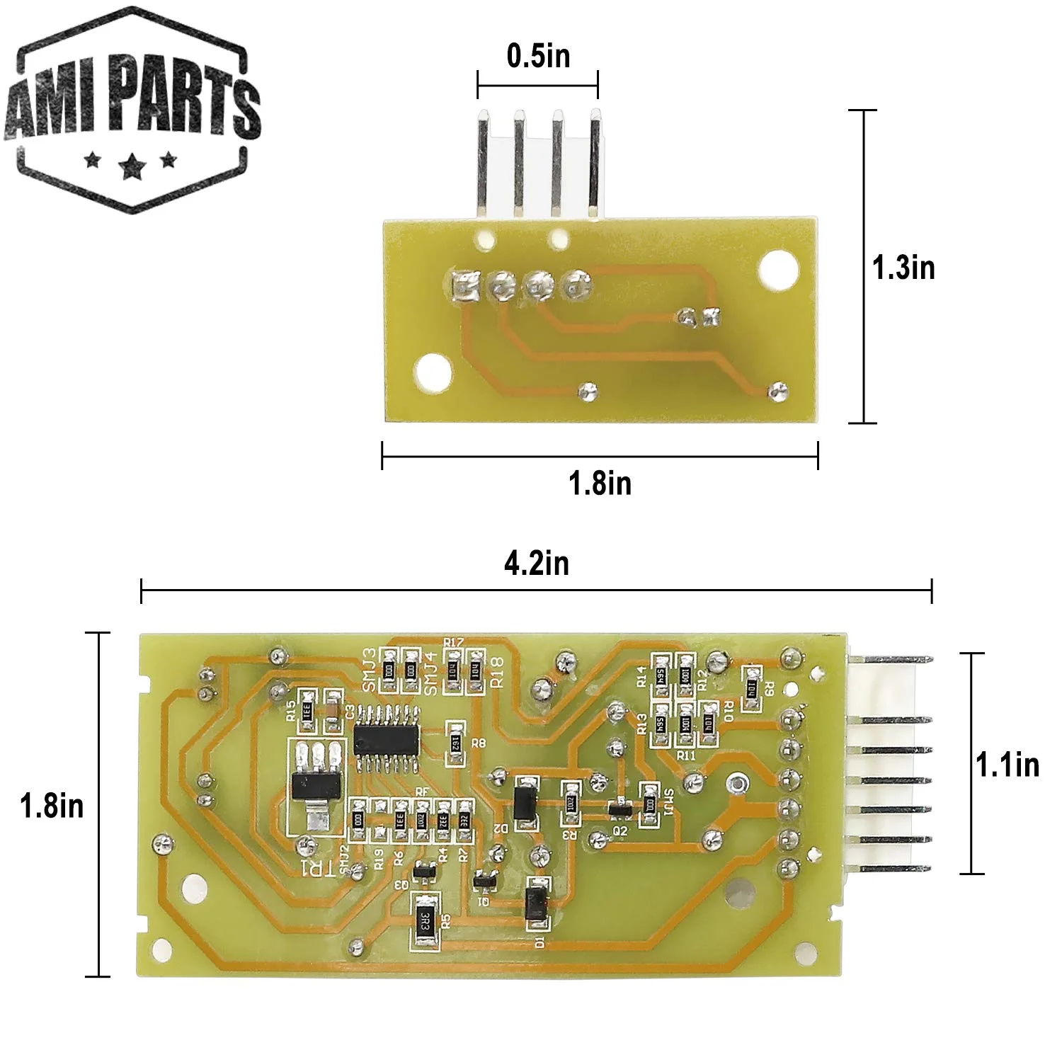 4389102 Refrigerator Ice Maker Emitter Sensor Control Board Kit by AMI PARTS Compatible with Whirlpool Kenmore Replaces 2198586 PS557945 ADC9102 2220398 W10757851 AP5956767