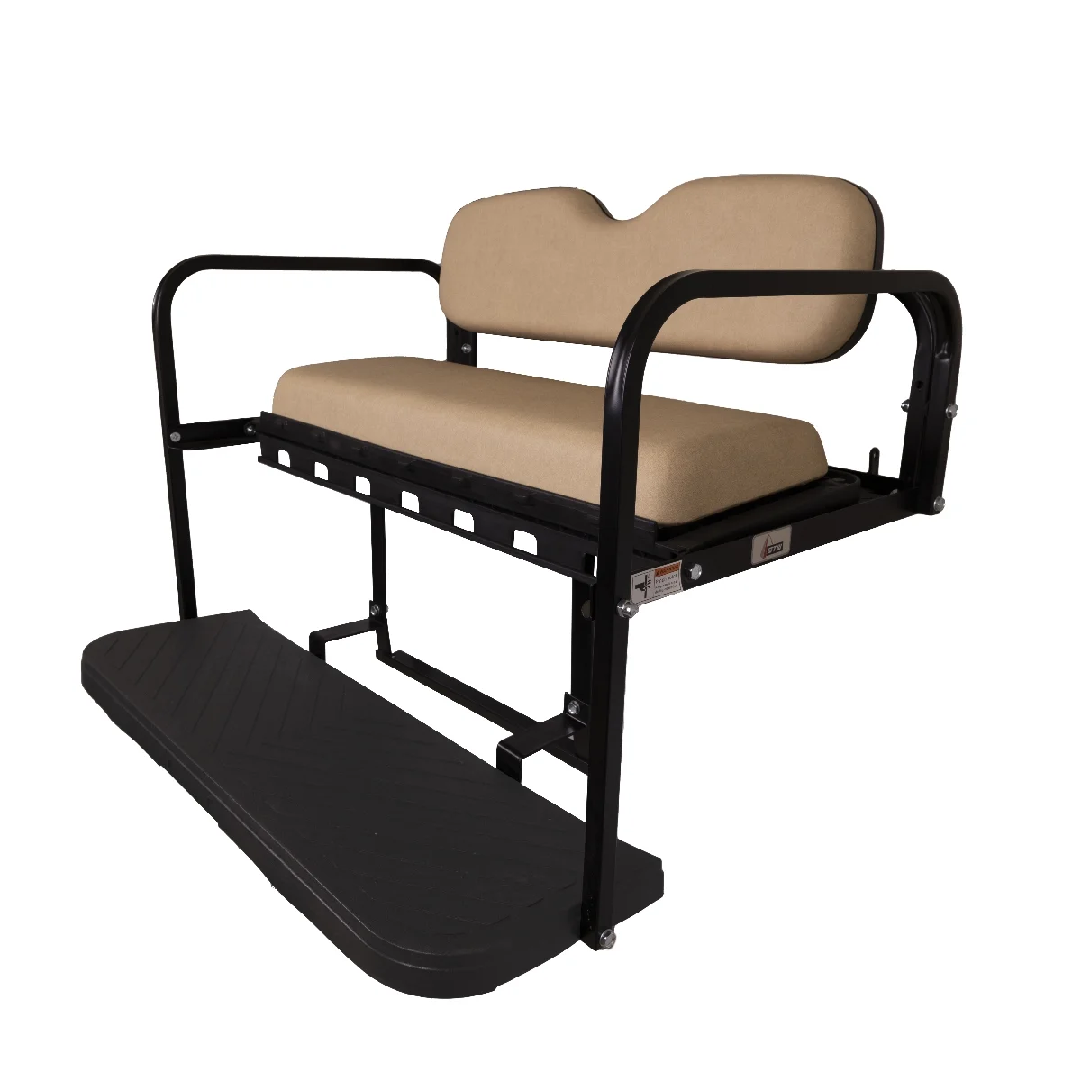 GTW MACH3 Rear Flip Seat for Club Car Precedent/Tempo/Onward Golf Cart |Buff |2004-up