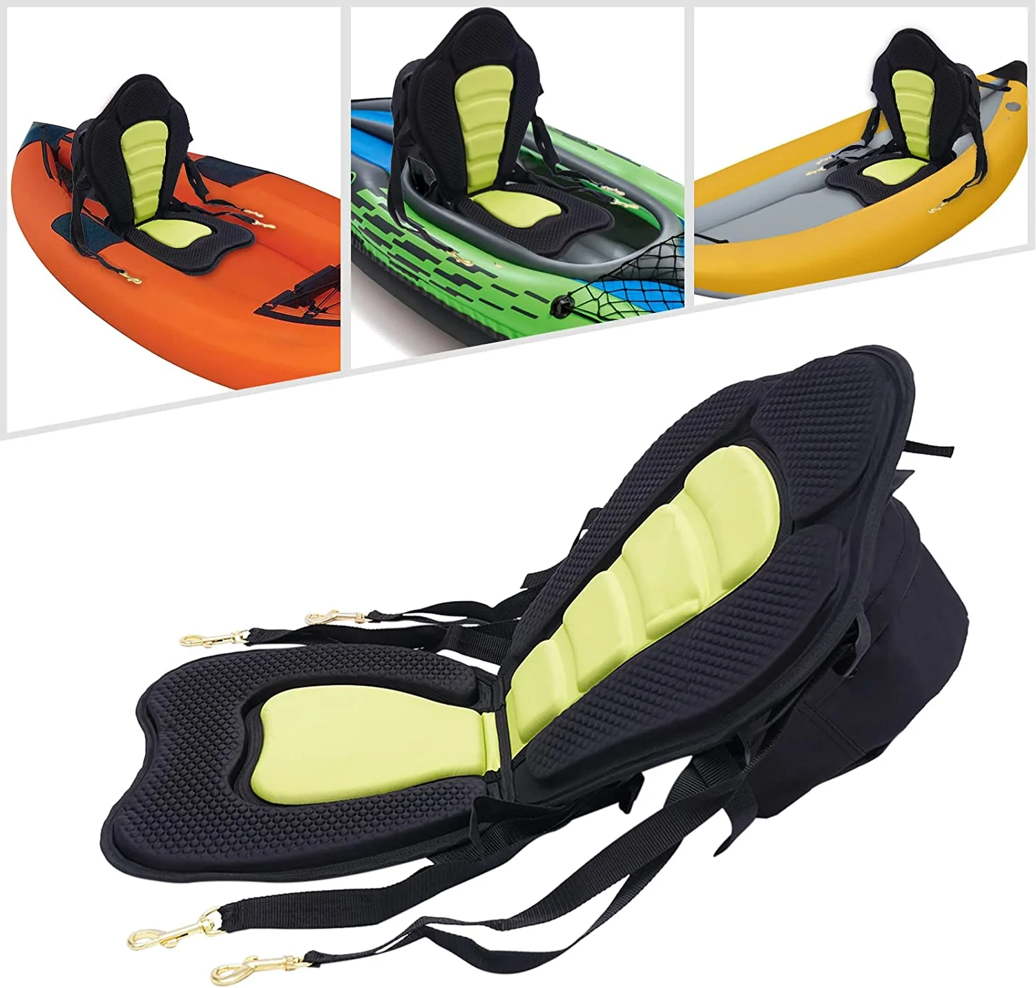 SHZICMY Adjustable Soft Padded Kayak Seat for Kayak Canoes Fishing Boat