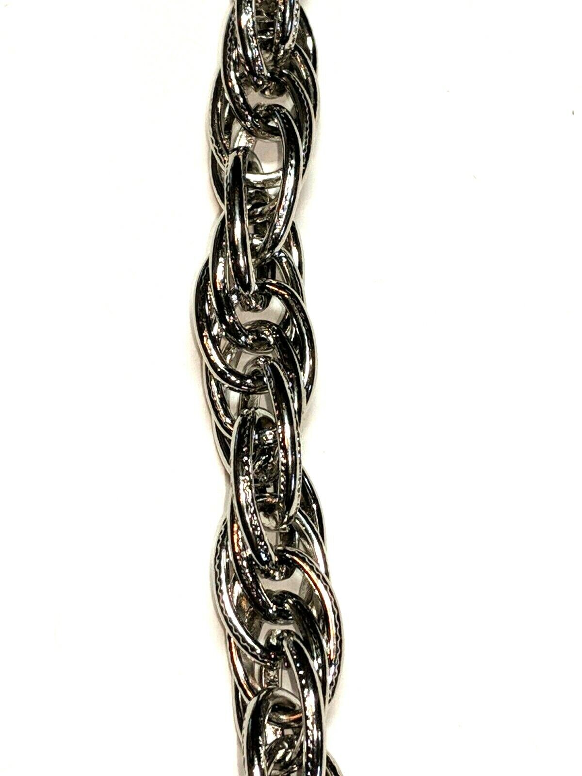 NEW Silver Chromed Cascading Link Biker Trucker Key Chain Wallet Chain